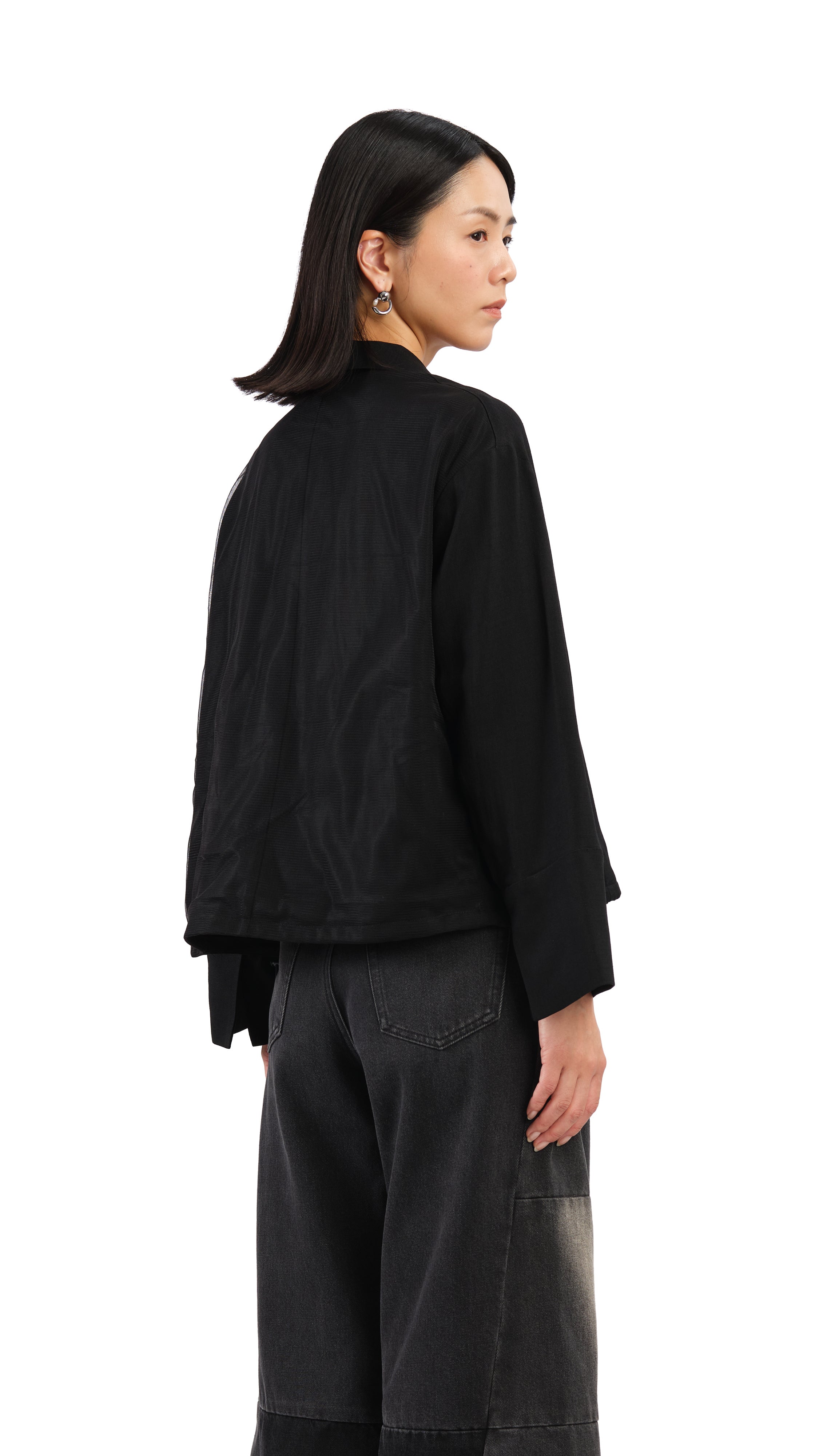 Stylish Women's Mesh Blazer Jacket - Lightweight Breathable Open Front Blazer for Office, Party & Casual Wear