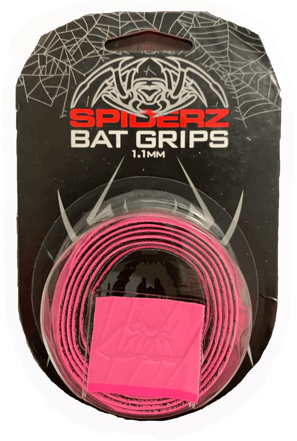 Spiderz Bat Grip (1.1mm) - Pink Baseball Bat Tape for Better Grip & Control | Perfect for Baseball, Softball & Cricket Players | Improves Bat Handling & Swing Performance