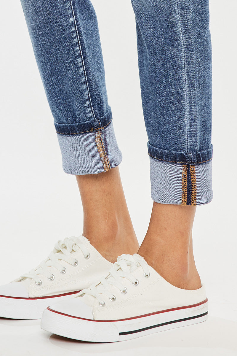 Emmett High Rise Skinny Straight Leg Jeans for Women - Stretchy Denim Pants with Comfort Fit | Perfect for Casual Wear, Office & Night Out