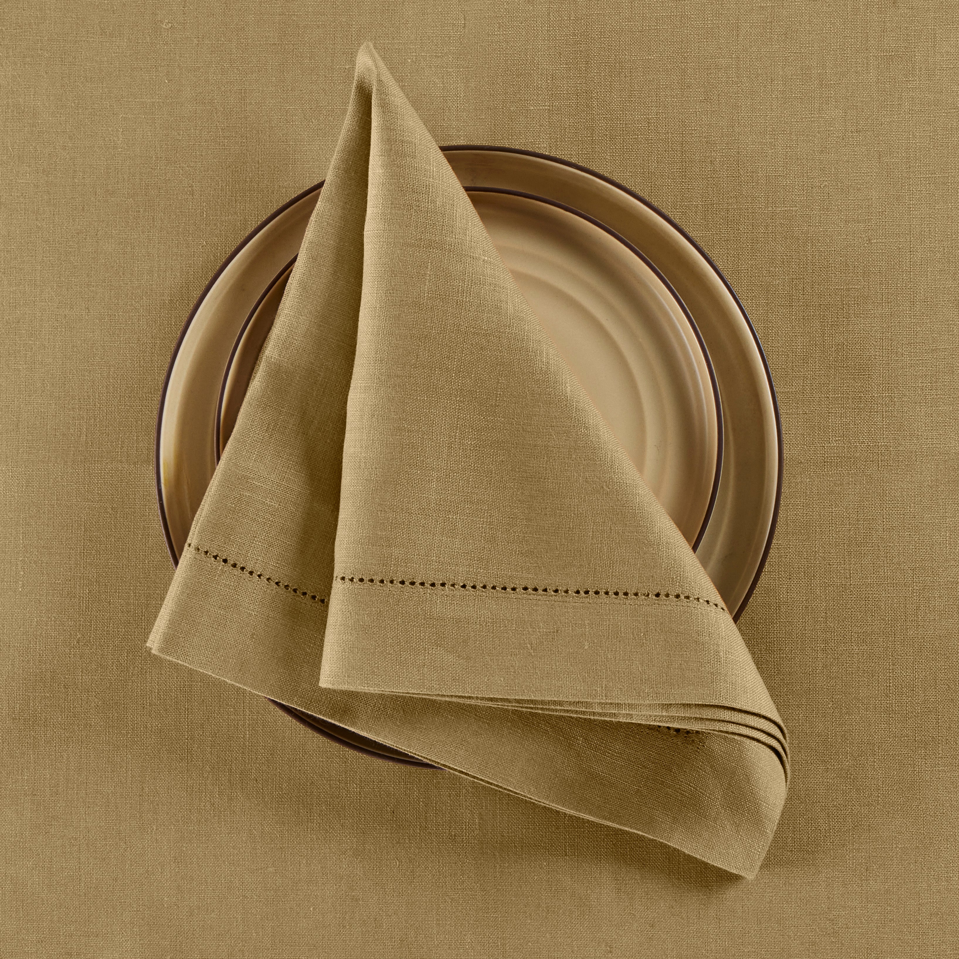 Premium Medium Weight Hemstitch Napkins - 12-Pack White Linen Dinner Napkins for Formal Dining, Weddings & Special Occasions