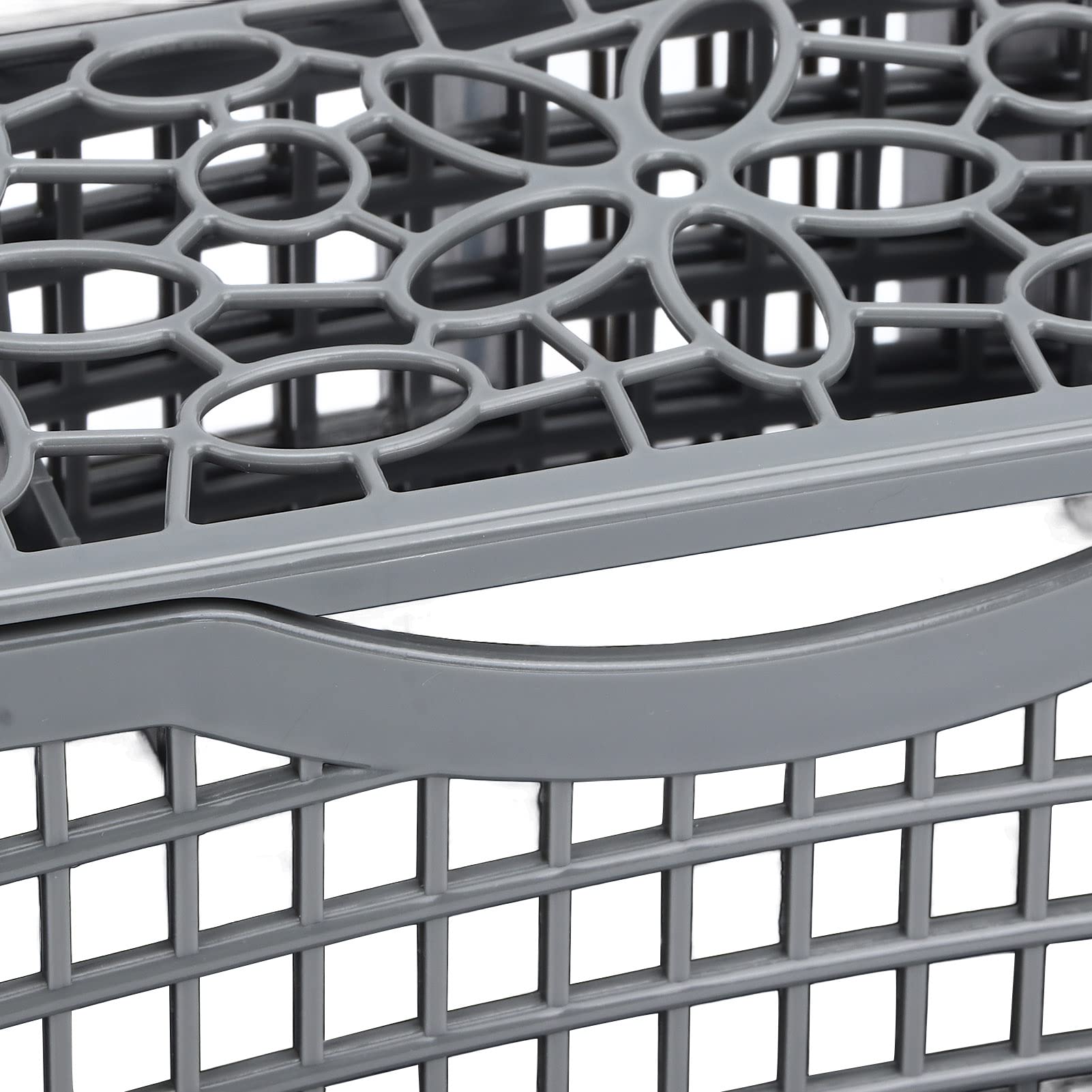 YOUTHINK Universal Dishwasher Silverware Basket Replacement - 23.1x13.1x13.4cm (5.16x5.28x9.1in) Plastic Utensil Storage Organizer - Fits Most Dishwashers for Easy Kitchen Organization