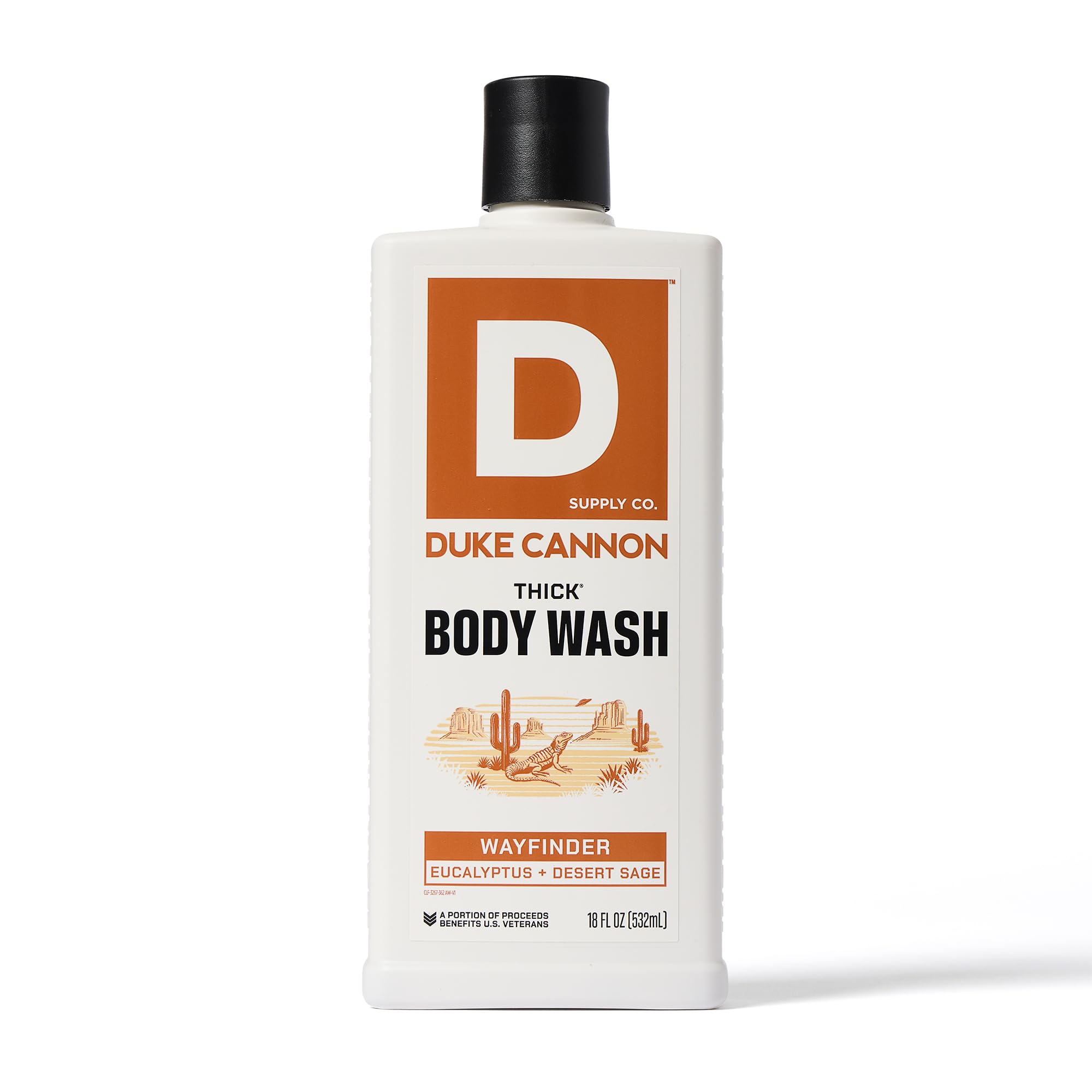 Duke Cannon Supply Co. THICK High-Viscosity Men's Body Wash - Scent Seeker Variety 4 Pack (17.5 Fl Oz Each) | Premium Plant-Based Thickeners, Superior Lather & Natural Exfoliation | Perfect for Gym, Travel & Daily Shower Routine