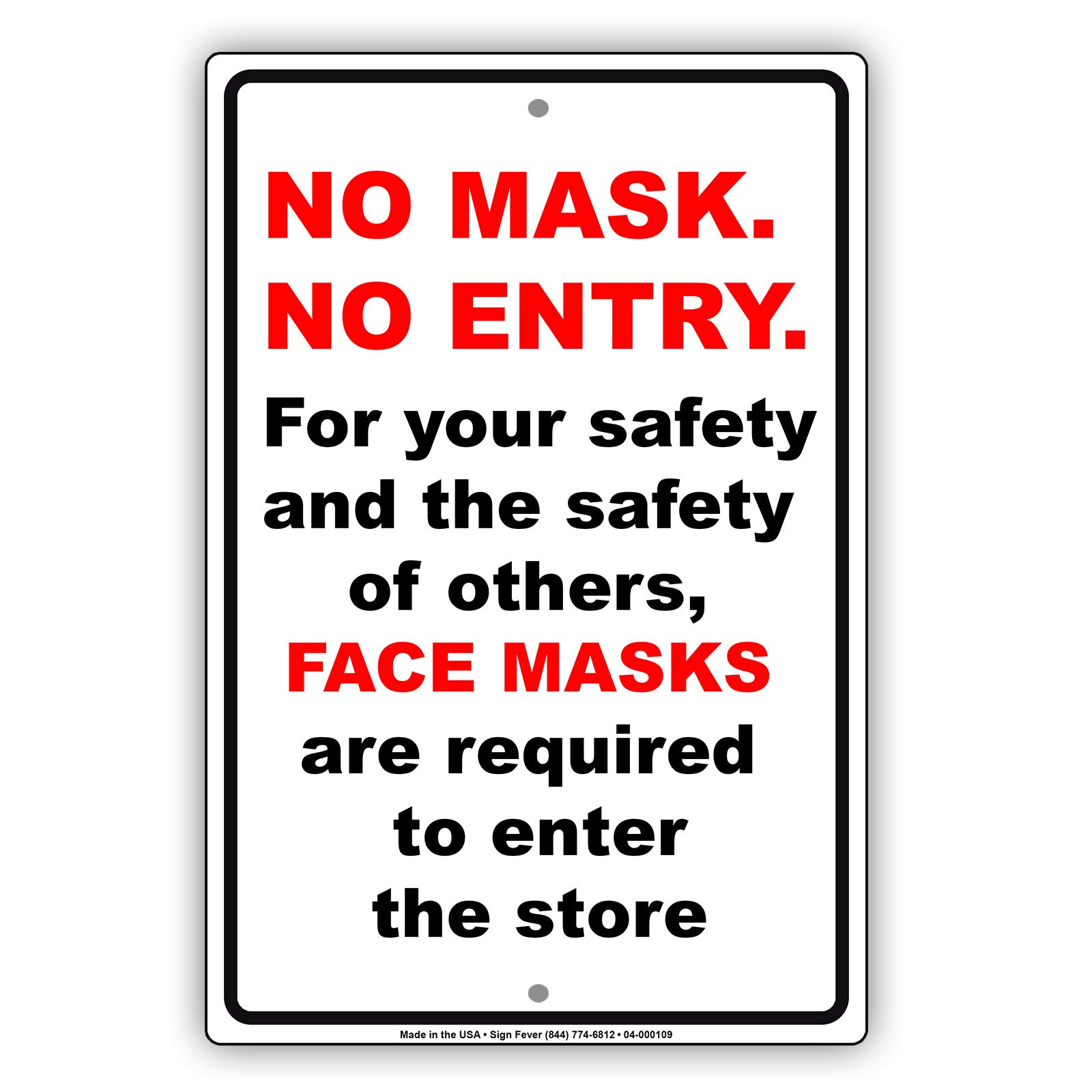No Mask No Entry