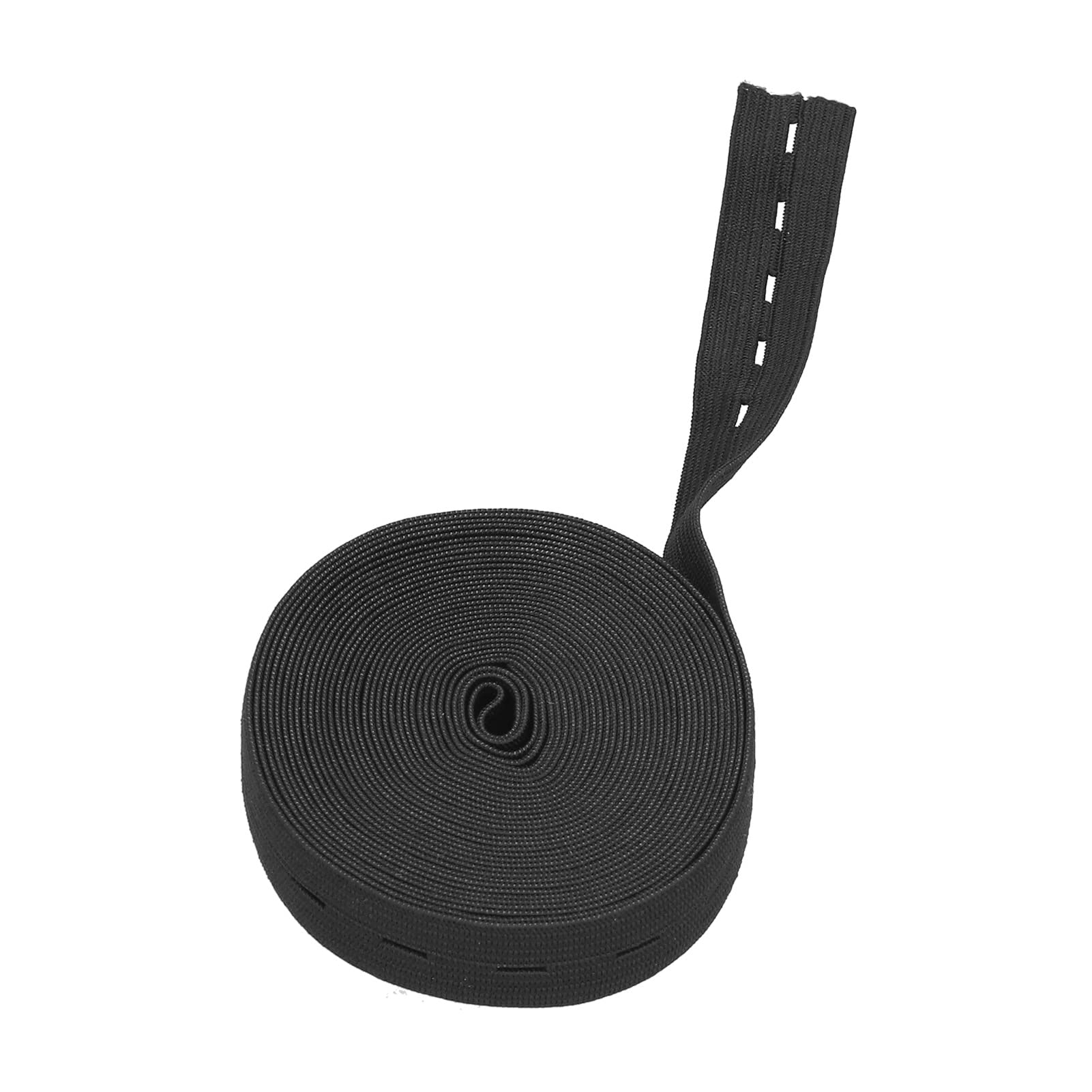 Wide Rubber Bands for Buttonholes - Multipurpose Elastic Bands for Food Packaging, Crafts, Tools, Games & Clothing Accessories (Black) - Perfect for Organizing, Securing & DIY Projects