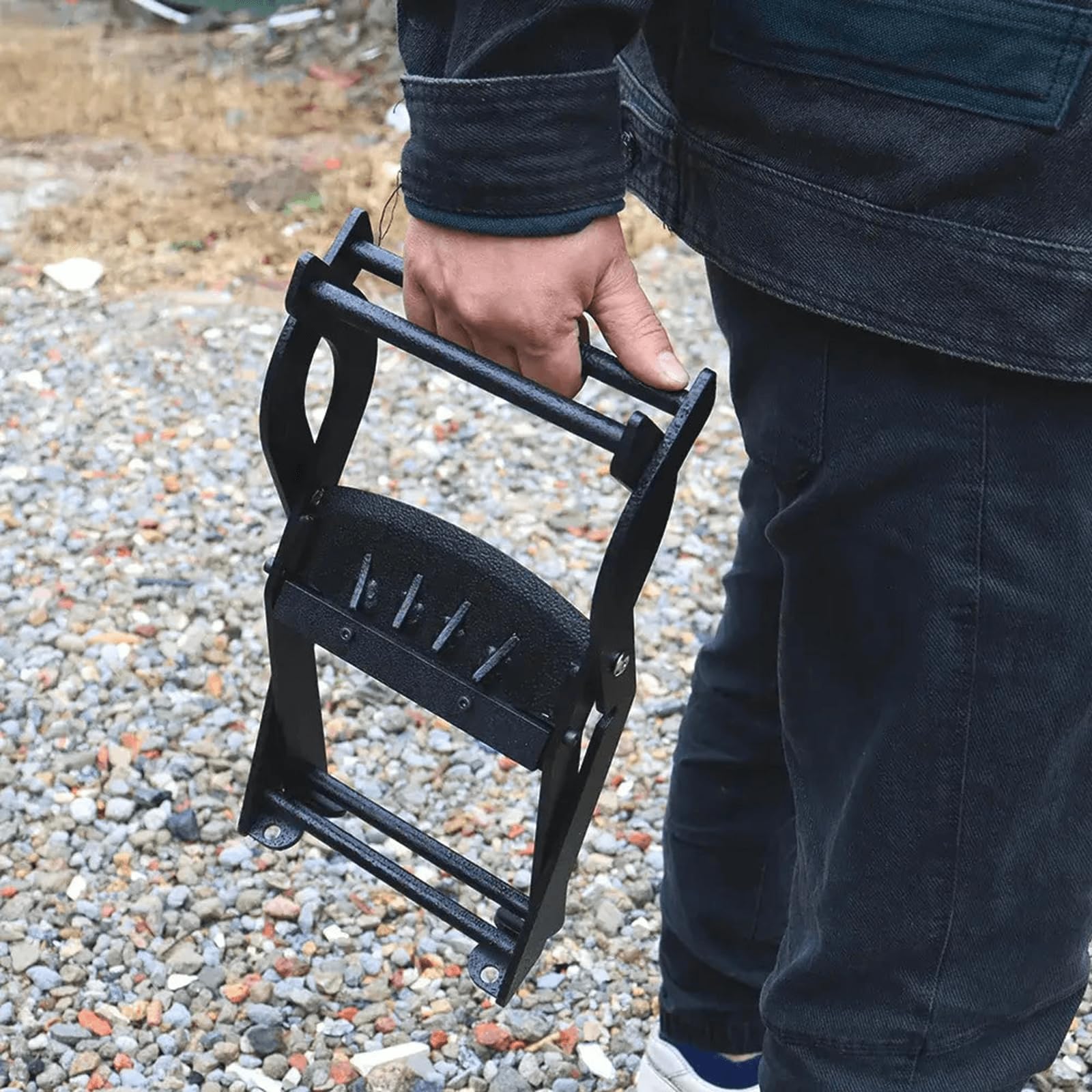 Portable Kindling Wood Splitter - Foldable Manual Firewood Maker & Log Splitter Wedge for Camping, Hiking, and Outdoor Fire Pits | Perfect for Backyard BBQs, Bonfires, and Survival Kits