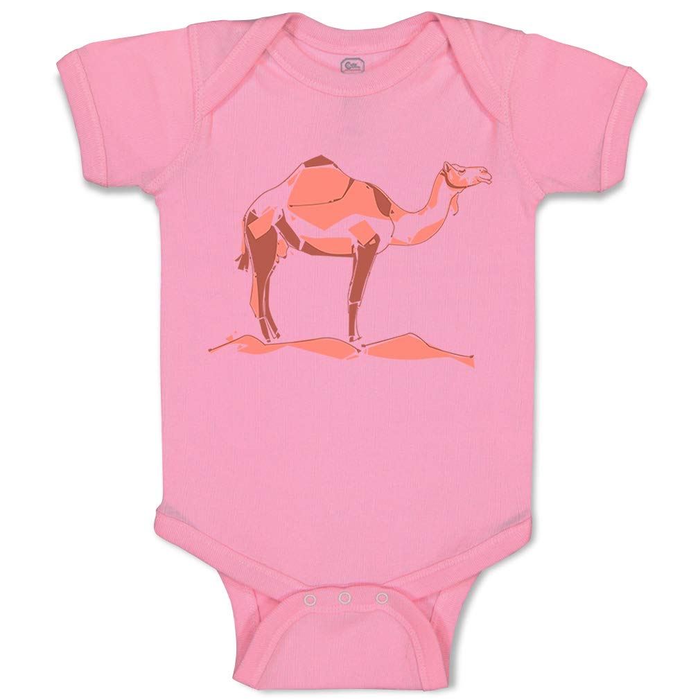 Adorable Rascals Baby Bodysuit - Camel Shadow Print - Soft Cotton Onesie for Boys & Girls | Perfect for Playdates, Photoshoots & Everyday Comfort