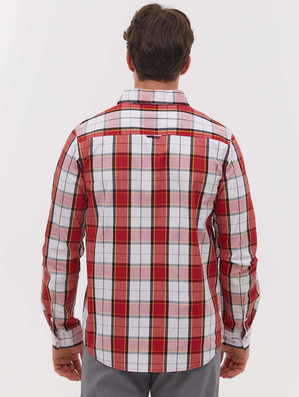 Mens Long Sleeve Checkered Flannel Shirt - Casual Plaid Button Down Shirt for Fall & Winter - Perfect for Outdoor Activities, Work Office and Date Nights