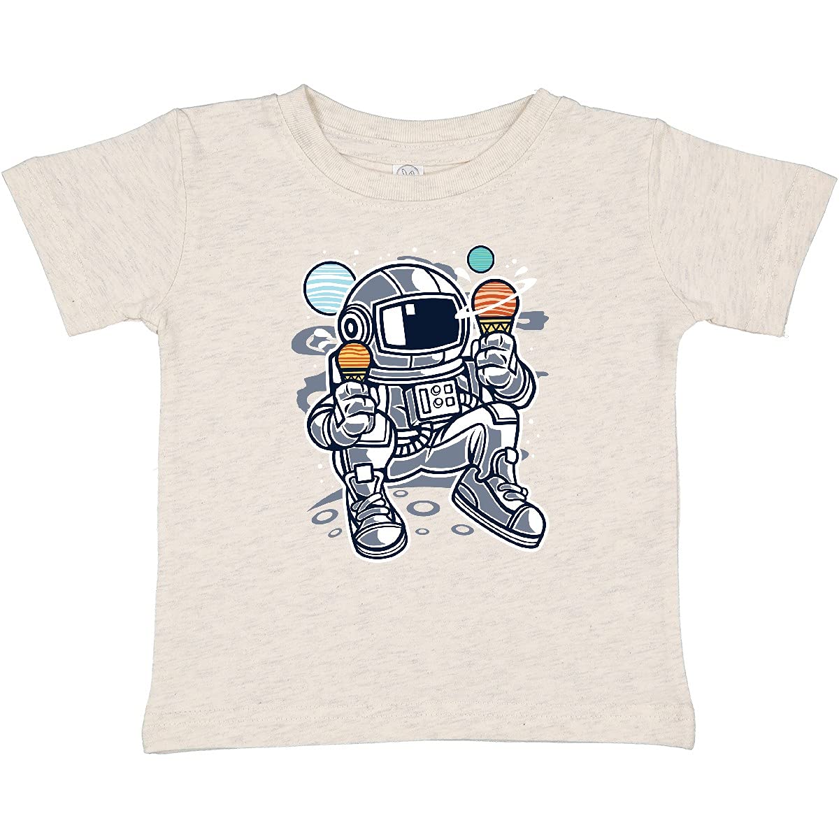 Inktastic Astronaut Ice Cream Baby T-Shirt - Soft Cotton Kids Tee for Space & Science Lovers | Perfect for Birthday Gifts, School Events & Space-Themed Parties