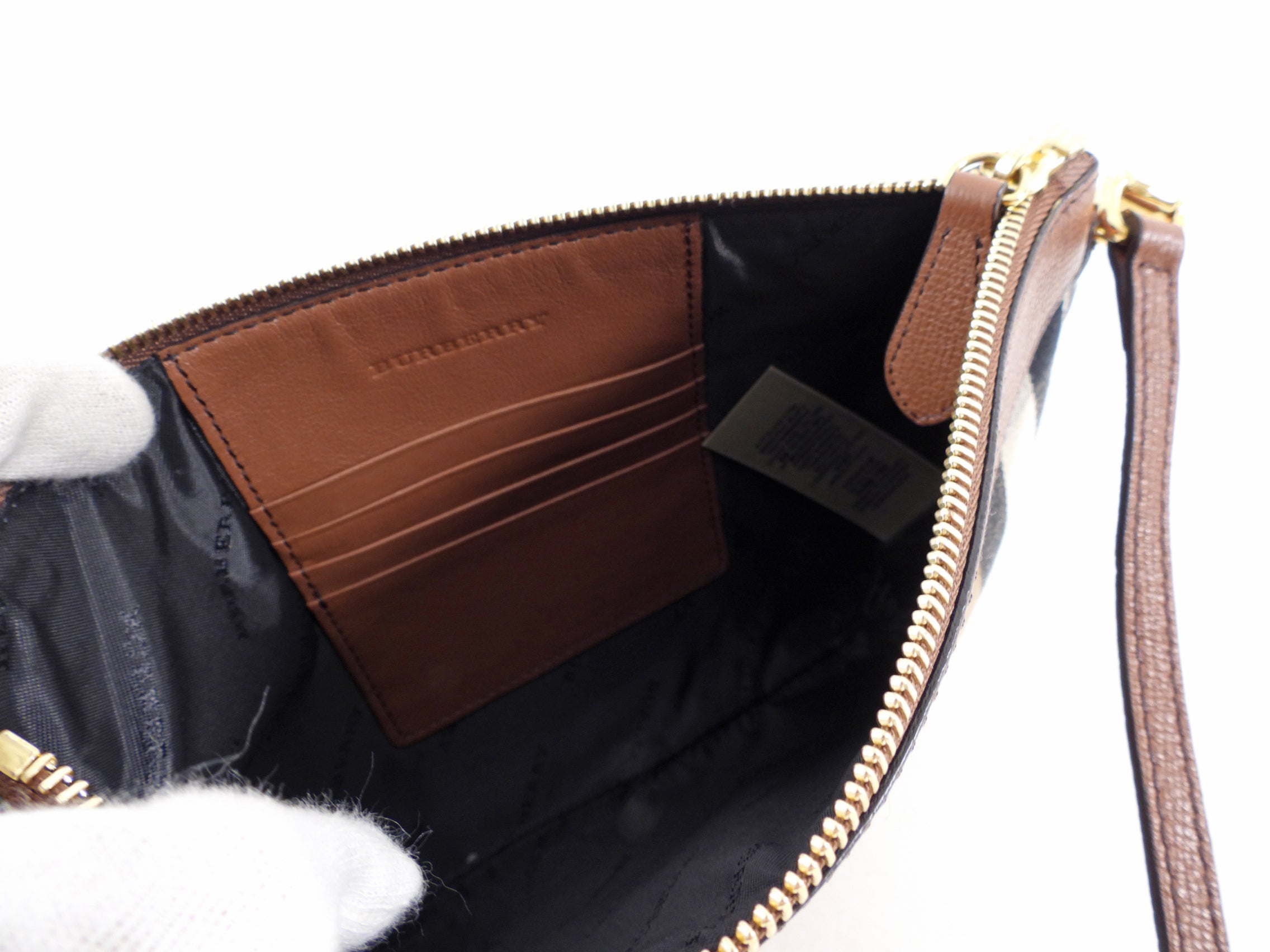 Burberry Noval Check Brown Leather Derby Payton Crossbody Bag for Women - Stylish Designer Handbag for Work, Travel & Everyday Use