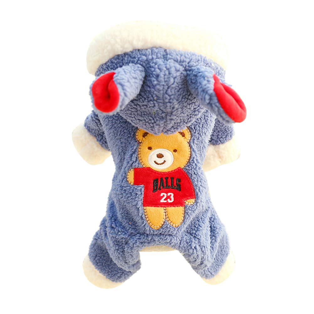 SONGBIRDTH Dog Sweater for Small & Medium Dogs - Warm Winter Bear Blouse Coat for Chihuahua, Cat & Puppy | Cozy Pet Clothes for Autumn & Cold Weather | Indoor & Outdoor Use
