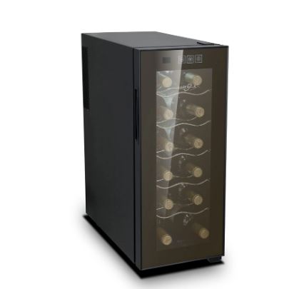 Farfalla FWC 12EC 40L 12-Bottle Wine Cooler Refrigerator - Compact Wine Fridge for Home, Office, or Restaurant Use