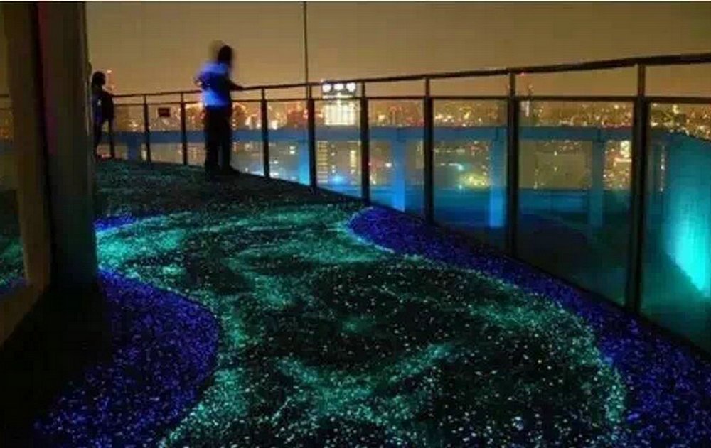 Glow in Dark Aquarium Gravel - Blue Green 3-5mm for Fish Tank & Fairy Decor