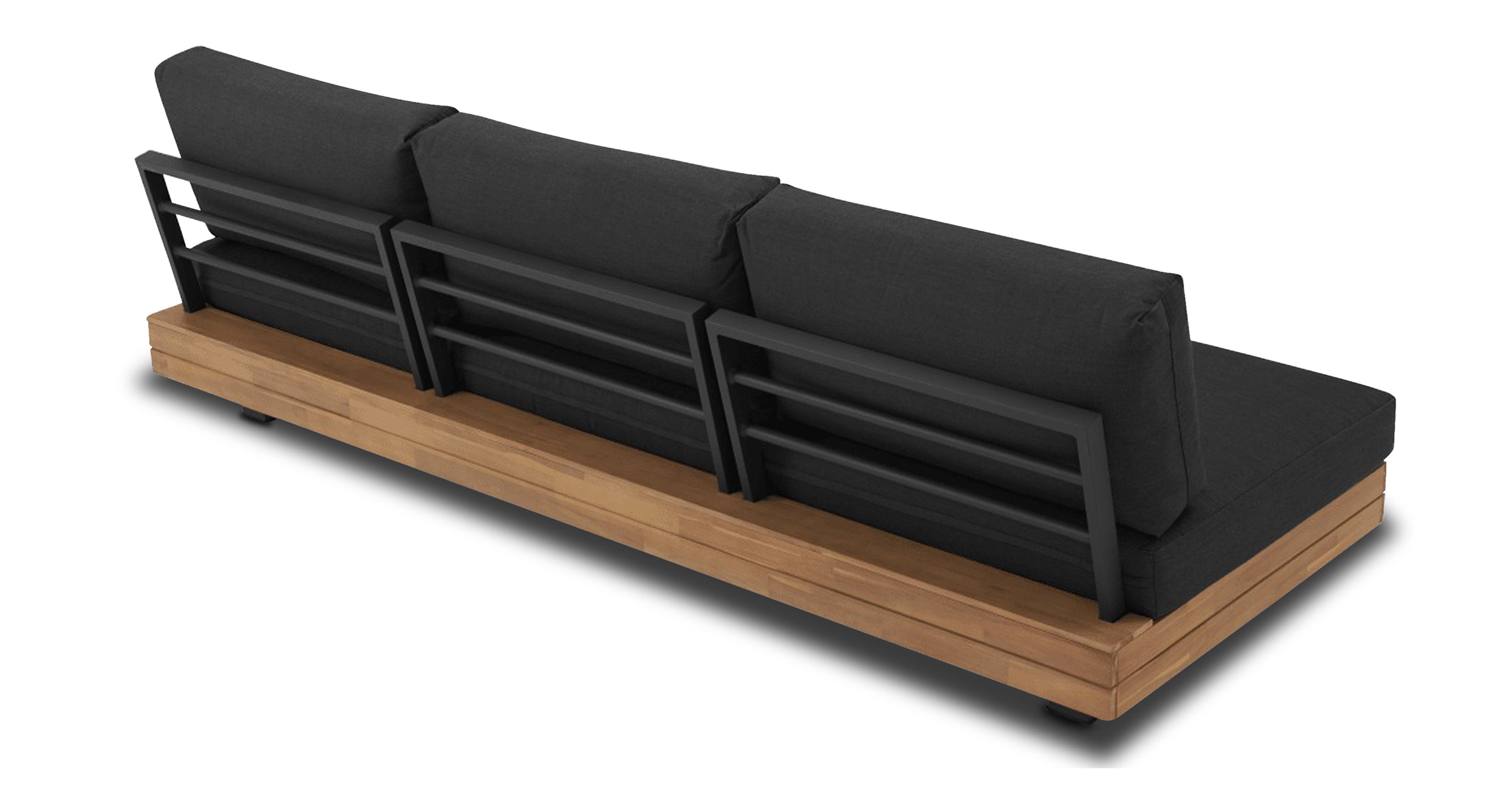 Celenza 3-Seat Sofa Bench - Modern Upholstered Couch for Living Room, Lounge & Entryway - Comfortable Fabric Sectional with Sturdy Wooden Frame (Brown)