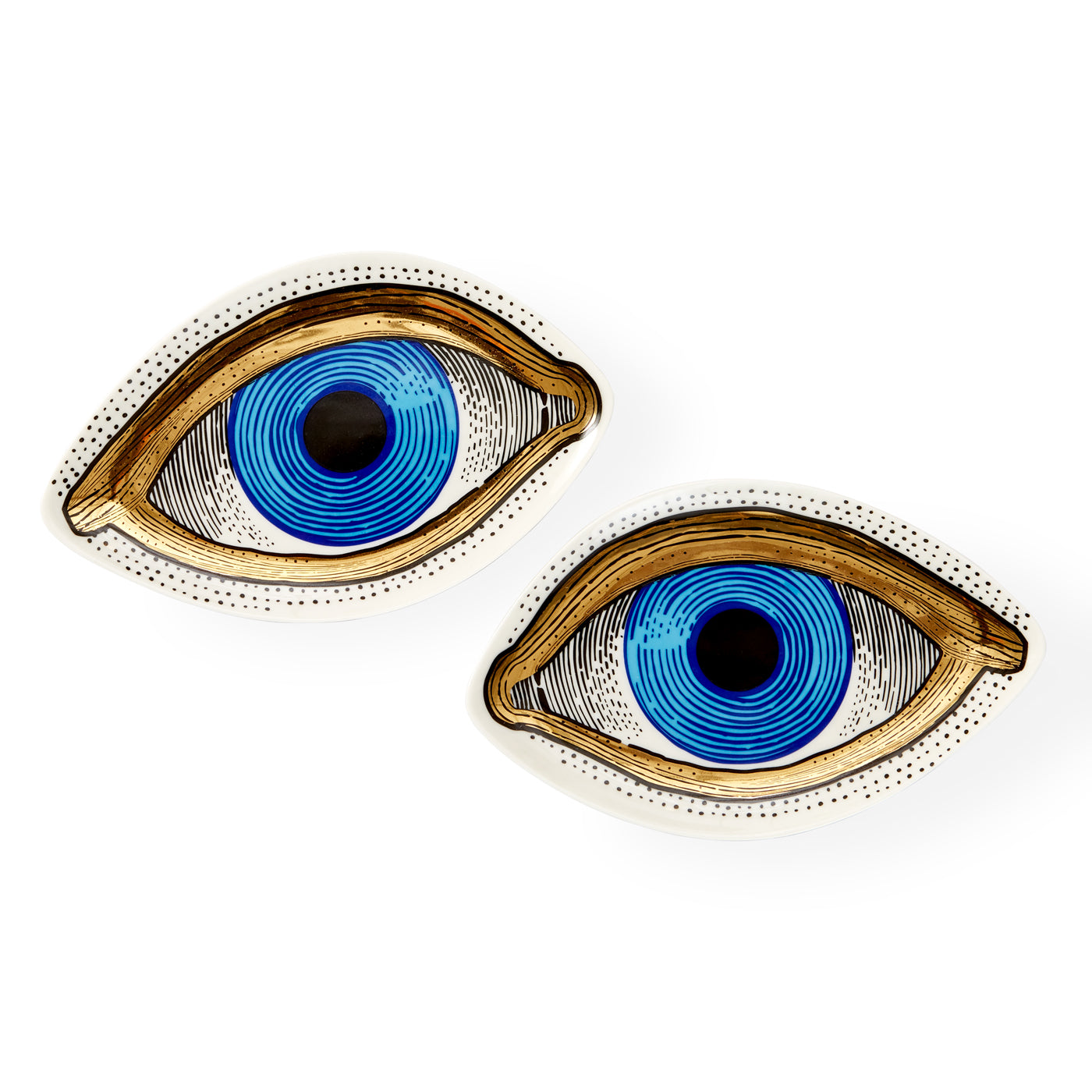 Elegant Eye Trinket Tray Set - Decorative Jewelry Organizer for Rings, Earrings & Small Accessories - Perfect for Vanity, Dresser & Bathroom Decor
