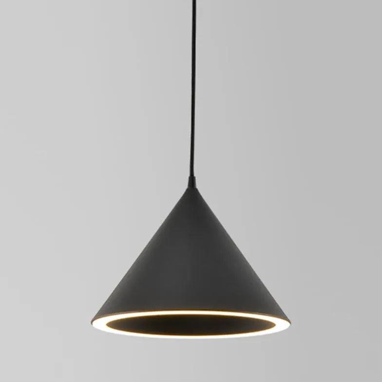 Modern Creamy White Cone Pendant Light - Stylish Ceiling Lighting for Kitchen, Dining Room, and Bedroom Decor
