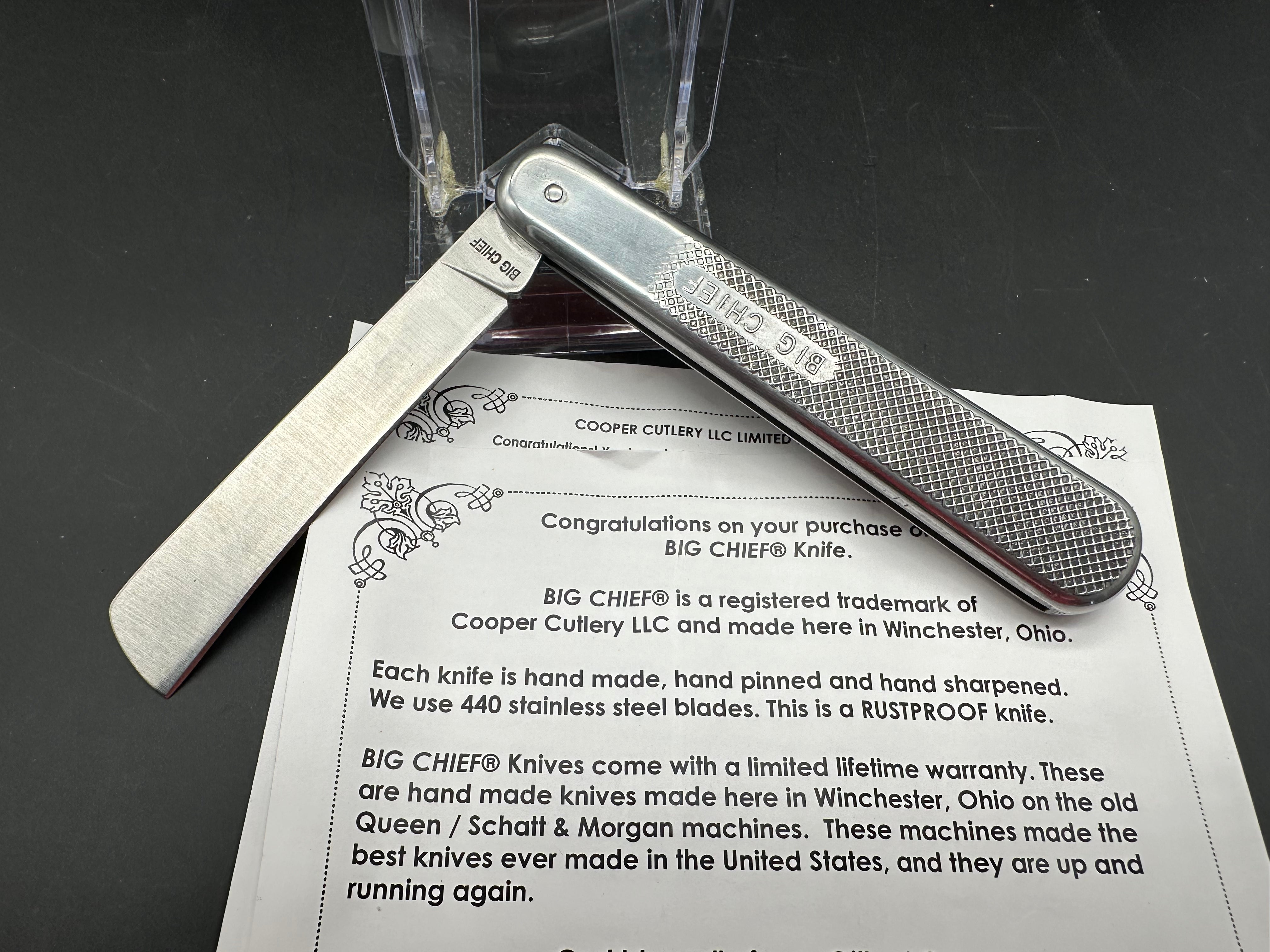 Premium Big Chief Folding Pocket Knife by Cooper Cutlery - Durable Stainless Steel Blade, Compact & Portable for Camping, Hiking, EDC & Outdoor Adventures