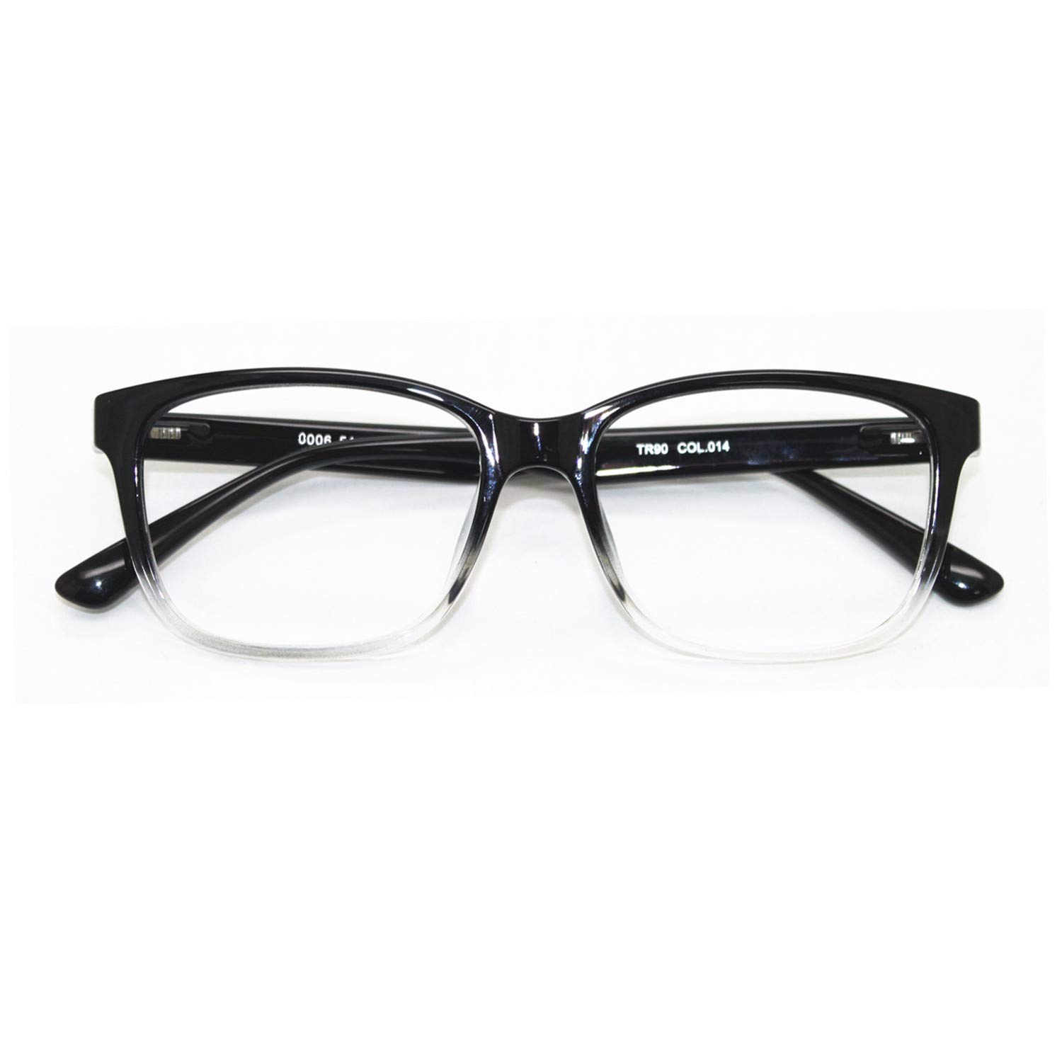 Blue Light Blocking Reading Glasses for Women & Men - Square Nerd Eyeglasses Frame with Anti-Glare Computer Readers - Perfect for Office Work, Gaming & Digital Screen Use