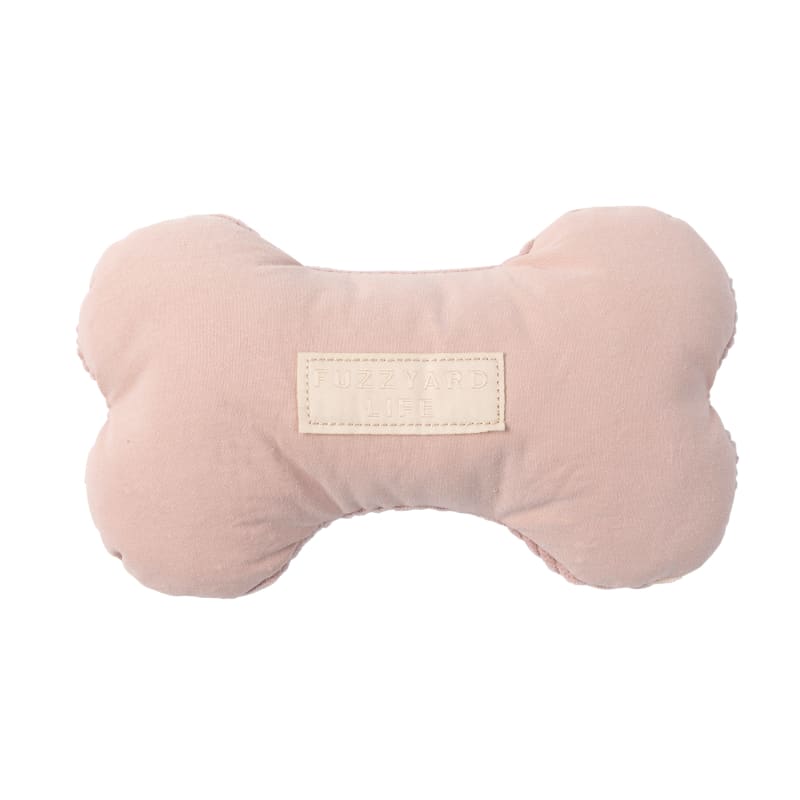 Fuzzyard Life Bone Soft Blush Dog Toy - Chew-Resistant Plush Puppy Toy for Small & Large Dogs (2 Sizes) | Perfect for Playtime, Training Rewards & Cuddling