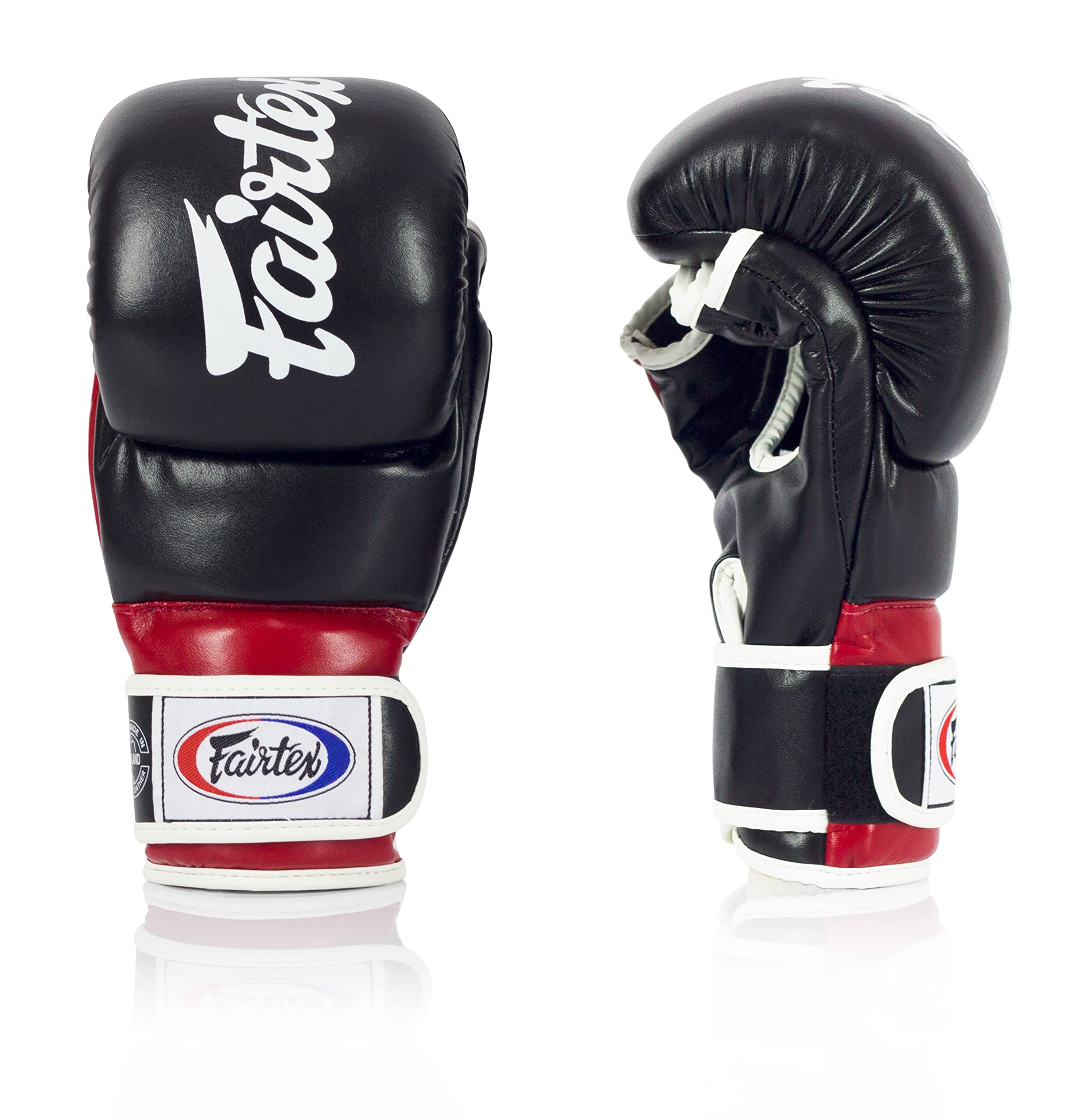 Fairtex FGV18 Muay Thai Boxing Gloves for Men, Women & Kids - Premium Leather MMA Training Gloves for Kickboxing, Martial Arts & Fitness - Lightweight & Shock Absorbent Punching Gloves for Sparring, Bag Work & Competition