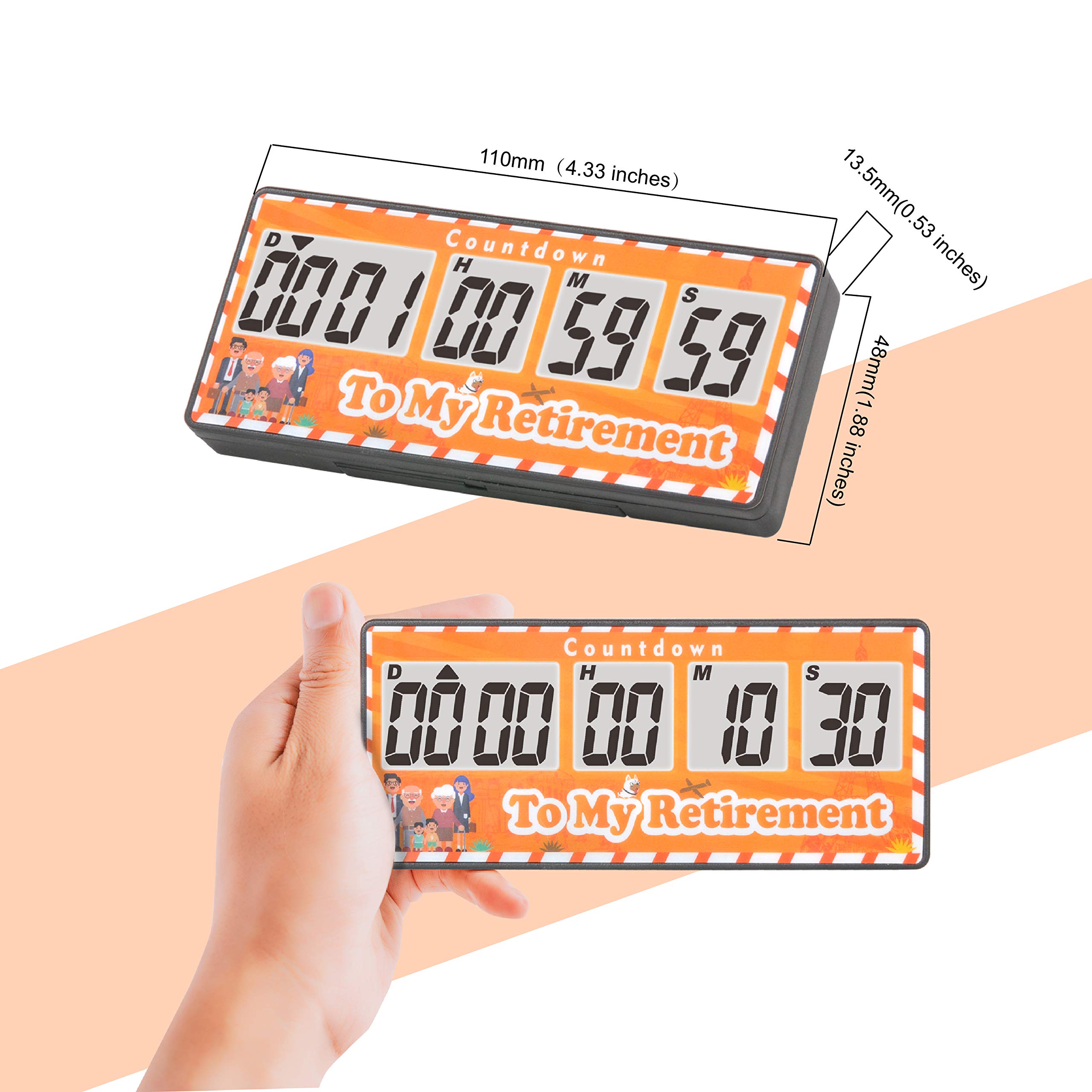 Runleader Digital 9999 Days Countdown Timer - Event Reminder for Wedding, Retirement, Christmas, Vacation, Lab, Homework, Exercise, Gym, Sports, Classroom, Meeting, Work & Kitchen Cooking | Perfect for Countdown Displays & Time Management