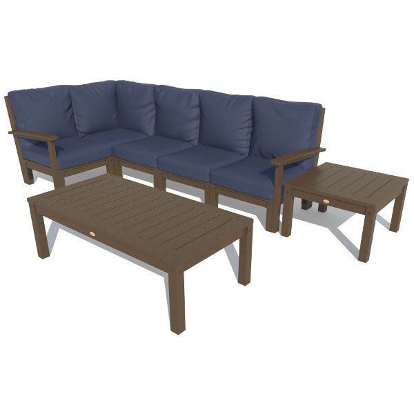 Luxury 7-Piece Deep Seating Sectional Sofa Set with Coffee Table & Side Table - Perfect for Living Room, Family Room & Outdoor Patio Furniture