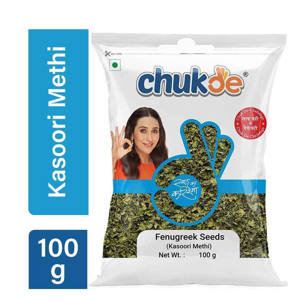 Organic Kasuri Methi (3.52 OZ) - Dried Fenugreek Leaves for Indian Cooking - 100% Natural, No Artificial Colors - Lab Tested & Hygienically Packed - Perfect for Curries, Dals, Parathas & Healthy Teas - 100g Whole Spices