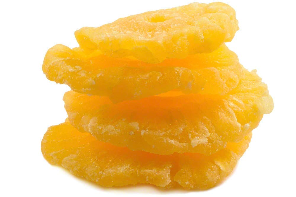 Organic Dried Pineapple Rings 5lb Bulk Bag — Sweet & Chewy Snack for Kids, Adults, Hiking, Camping & Healthy Desserts