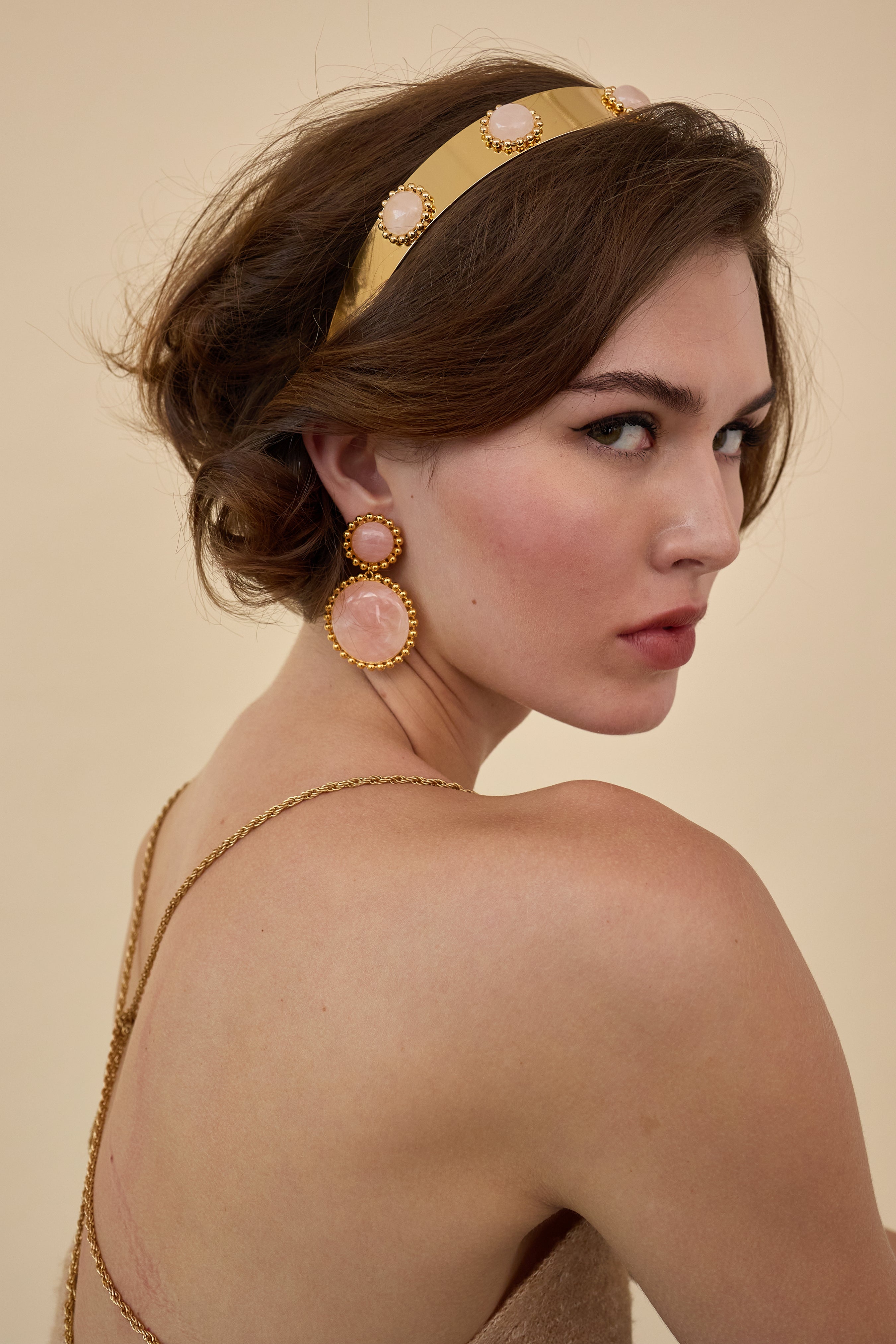 Lina Ball Chain Drop Earrings for Women - Elegant Gold/Silver Dangle Earrings for Party, Wedding & Everyday Wear