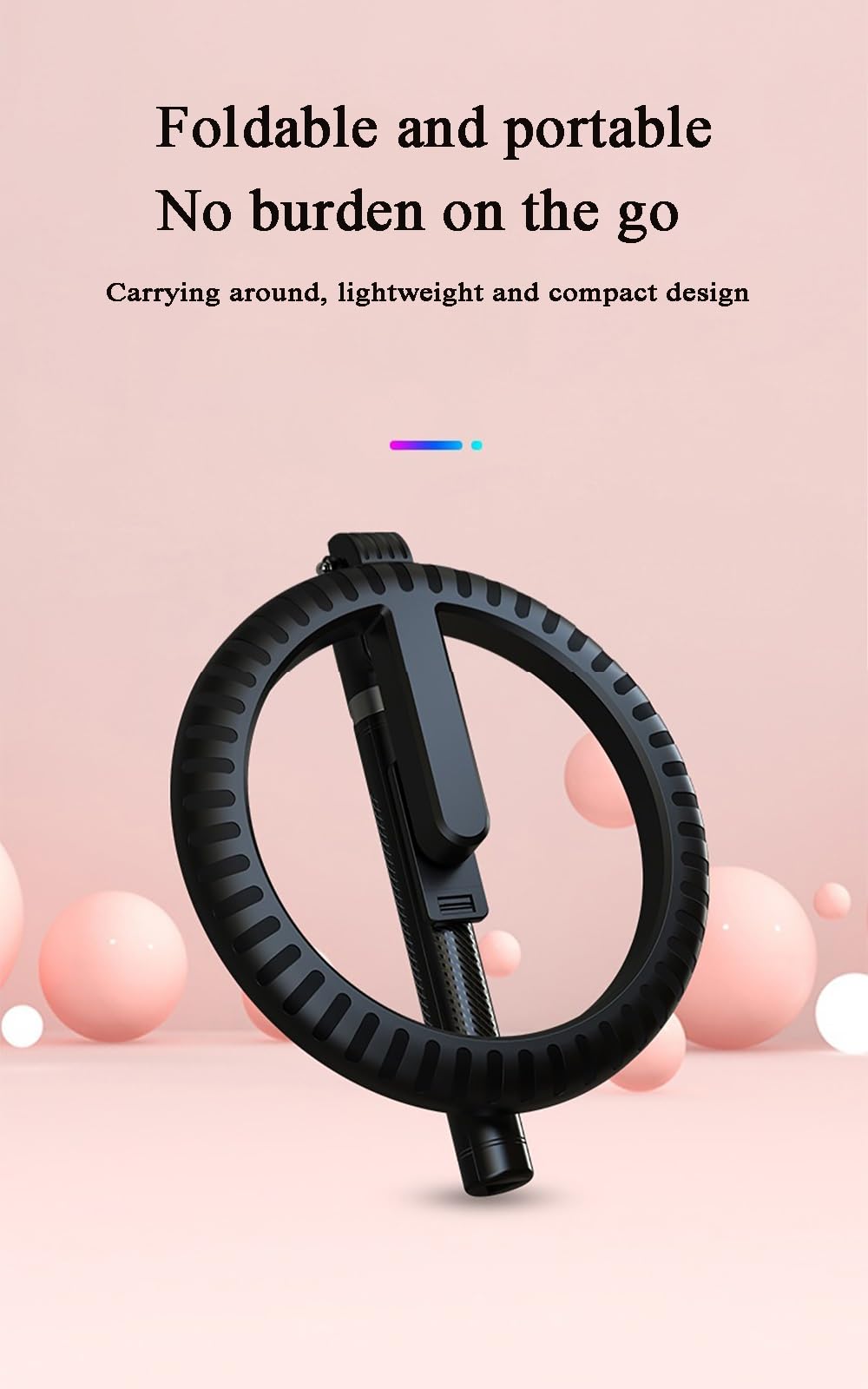 BINGQIAN Professional RGB Ring Light with Adjustable Tripod Stand & Wireless Remote - Perfect for Selfies, Makeup, Live Streaming, YouTube Videos, TikTok, and Photography