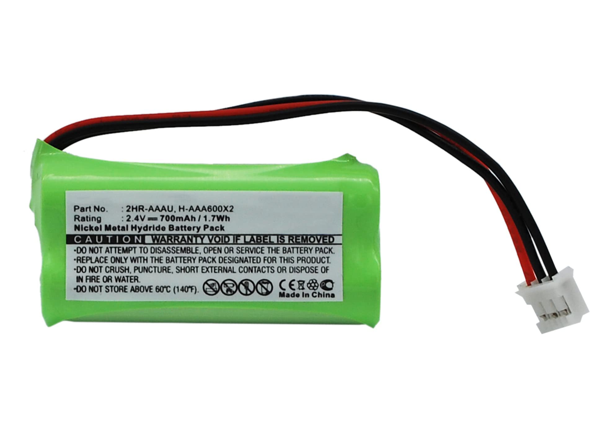 Synergy Digital Cordless Phone Battery - Ni-MH 2.4V 700mAh High Capacity Replacement for Philips DECT 216 Cordless Phone | Perfect for Home & Office Communication