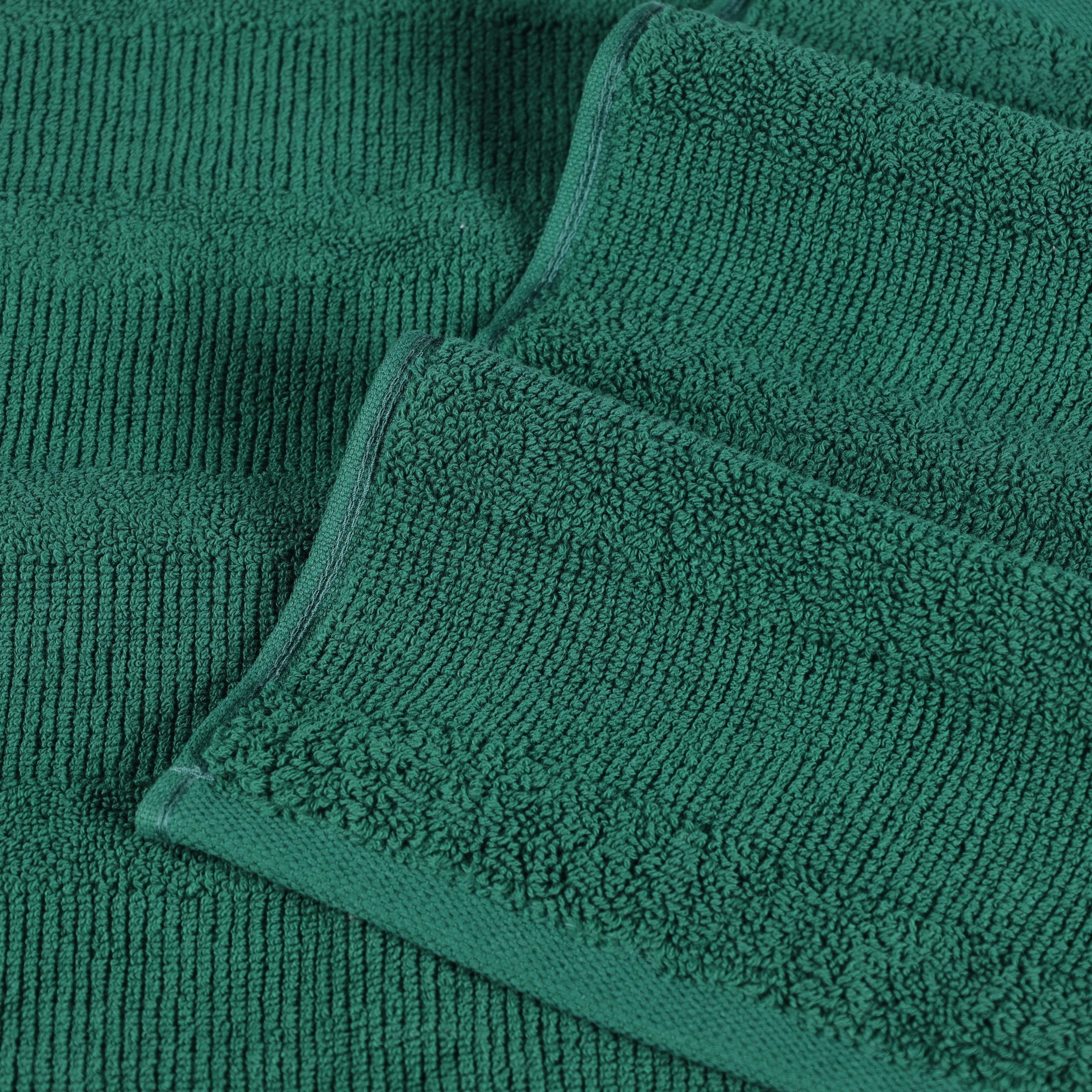 Premium Ribbed Turkish Cotton Quick-Dry 3-Piece Towel Set - Ultra Absorbent, Soft & Durable Bath, Beach & Gym Towels for Spa, Pool & Travel Use