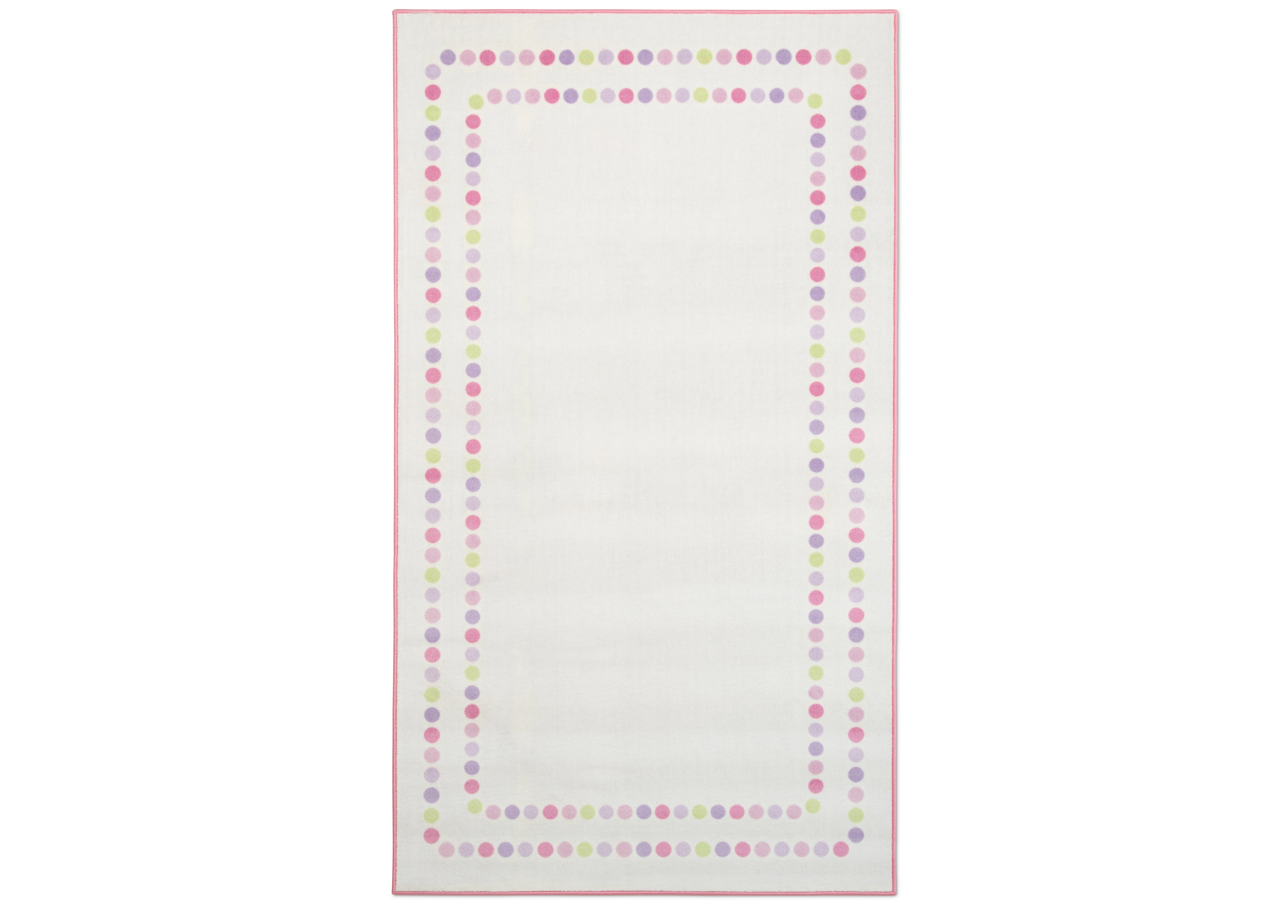 Soft Pearl Dot Rectangle Area Rug for Kids Room - 53