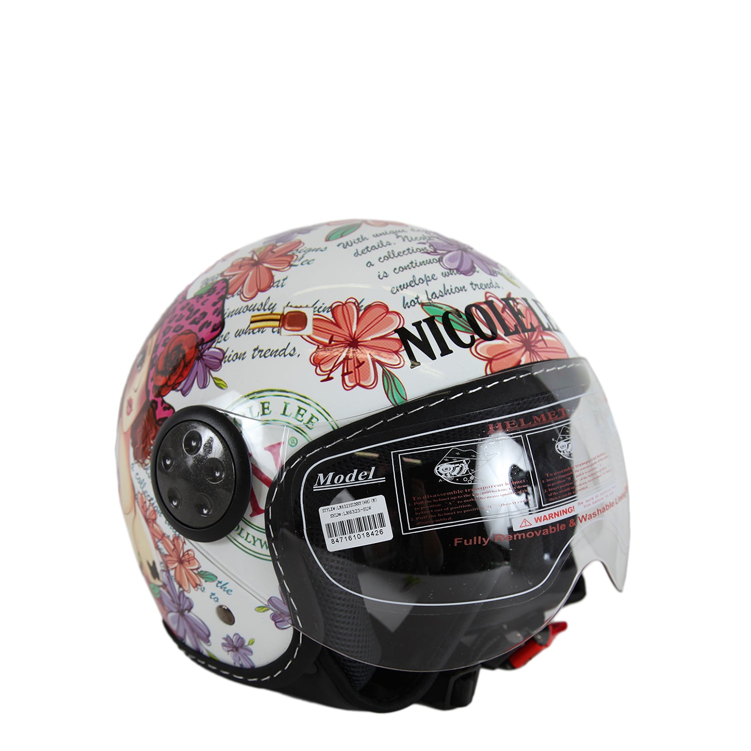 Open Face Helmet - Lightweight Motorcycle Helmet for Men & Women - DOT Approved for Safety - Perfect for Cruiser, Scooter & Street Bike Riding