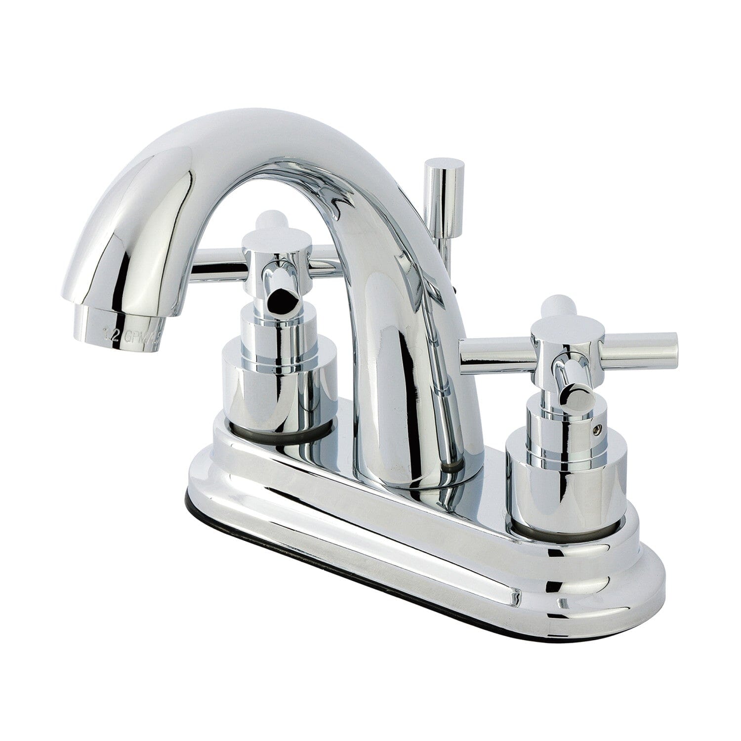 Elinvar 4 Inch Centerset Bathroom Faucet - Double Handle Deck Mount with Brass Pop-Up Drain - Perfect for Modern Bathroom Renovations & Small Space Vanities