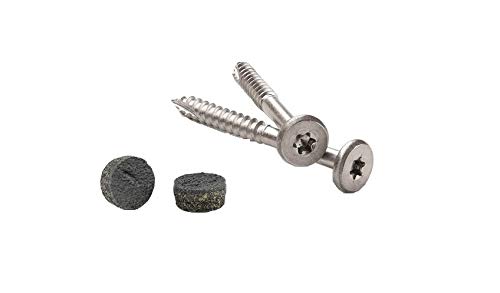 **Trex Pebble Grey Fascia Plugs & Stainless Steel Screws Kit (100-Piece) - Pro Plug System with T-20 Star Drive & Fascia Plug Tool Set - Perfect for Decking, Fencing & Outdoor Woodwork**