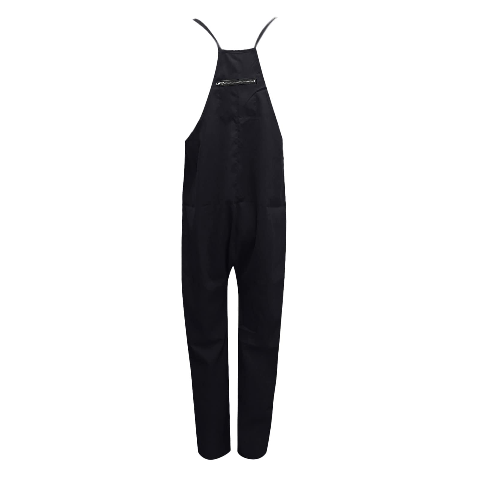 Women's Casual Summer Jumpsuits - Sleeveless Loose Romper with Spaghetti Straps & Pockets | Baggy Overalls for Beach, Travel & Everyday Wear 2024