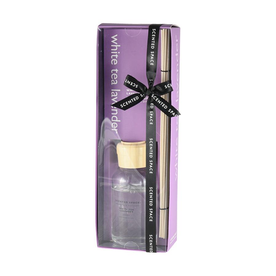 Lavender Scented Space Diffuser with Tea - Aromatherapy Essential Oil Diffuser for Home, Office & Yoga Studio - Relaxing & Stress Relief Air Freshener