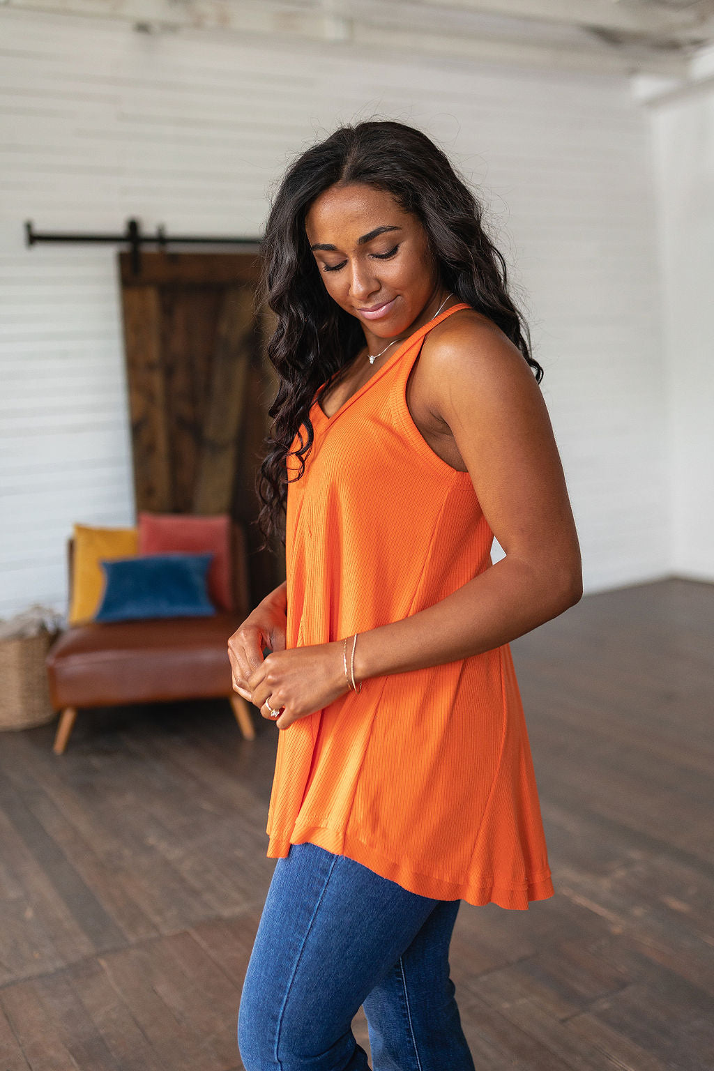 In The Swing of Things Swing Tank - Women's Athletic Workout Top for Yoga, Running & Gym - Breathable Comfort Fit Activewear