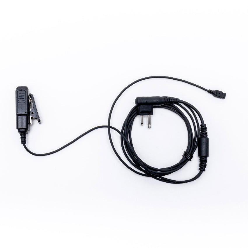 Impact G1W 1 Wire Quick Disconnect Earpiece - Hands-Free Headset for Truckers, Security & Call Centers - Noise Cancelling Mic with Easy Single-Wire Connection