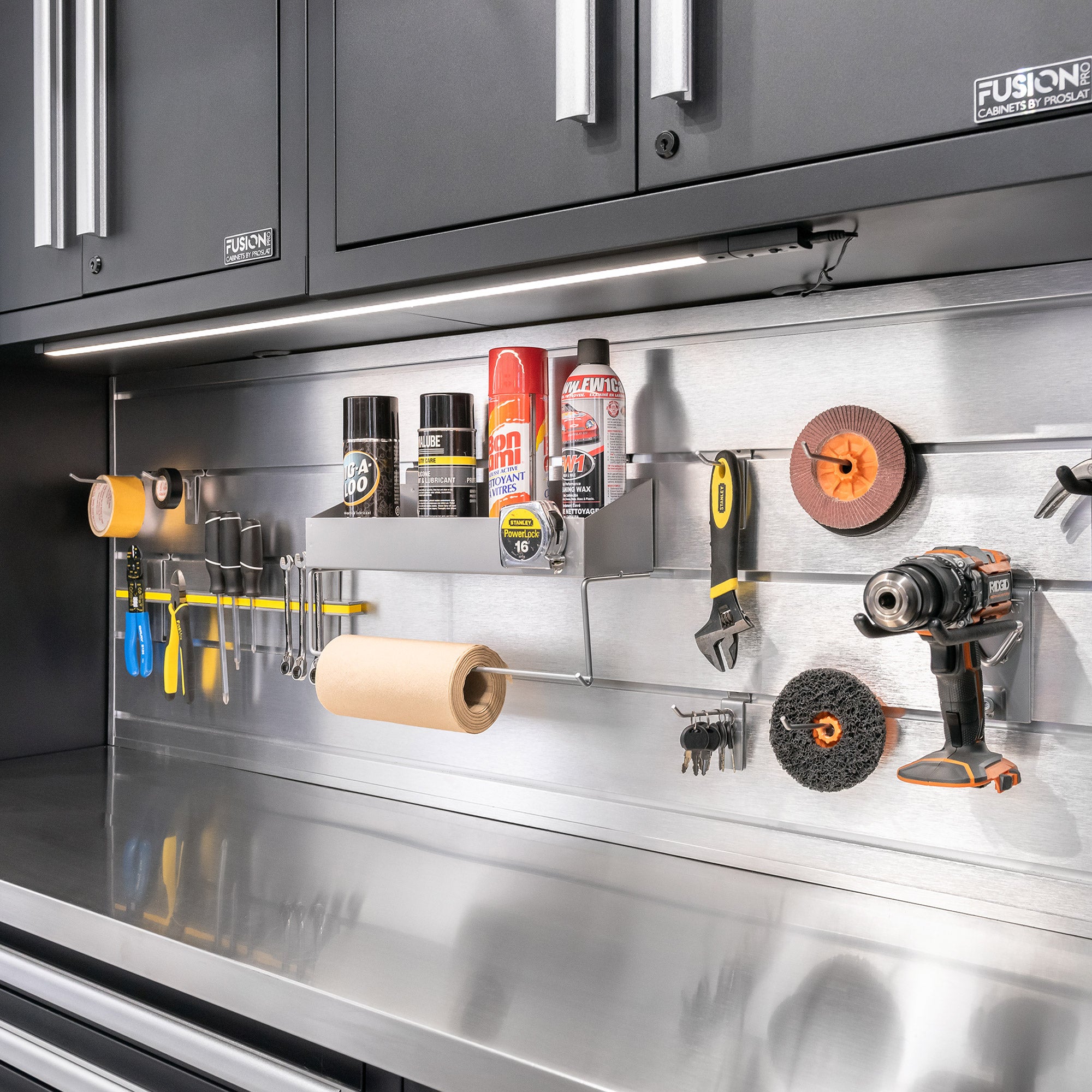 80 Inch Aluminum Slatwall Backsplash Panel - Rustproof & Durable Kitchen Backsplash for Restaurants, Homes & Retail Stores - Easy to Install & Clean