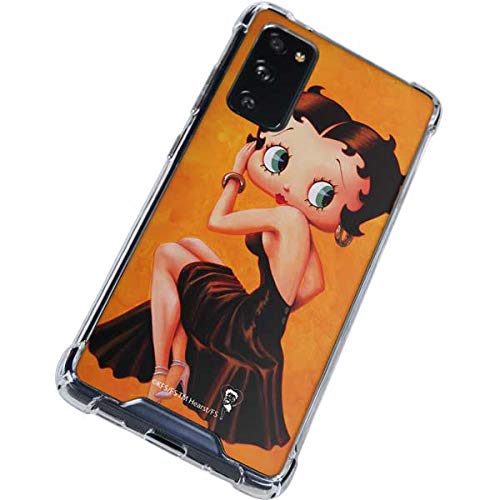 Skinit Clear Phone Case for Galaxy S20 FE - Officially Licensed Betty Boop Little Black Dress Design | Protective Slim Cover for Everyday Use & Fashion Accessory