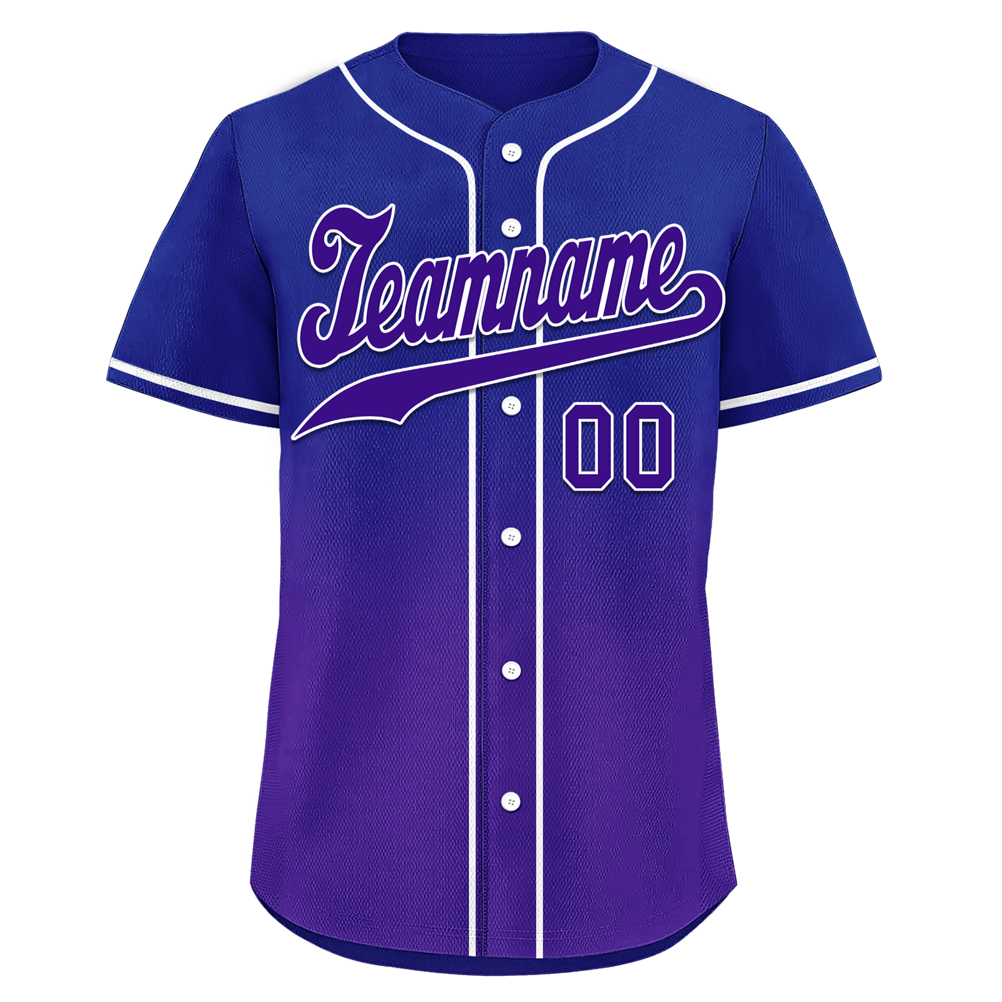 Custom Blue Purple Fade Personalized Baseball Jersey - Authentic Sports Apparel for Men & Women | Perfect for Baseball Games, Team Uniforms & Fan Gear (BSBJ01 D0a70ea)