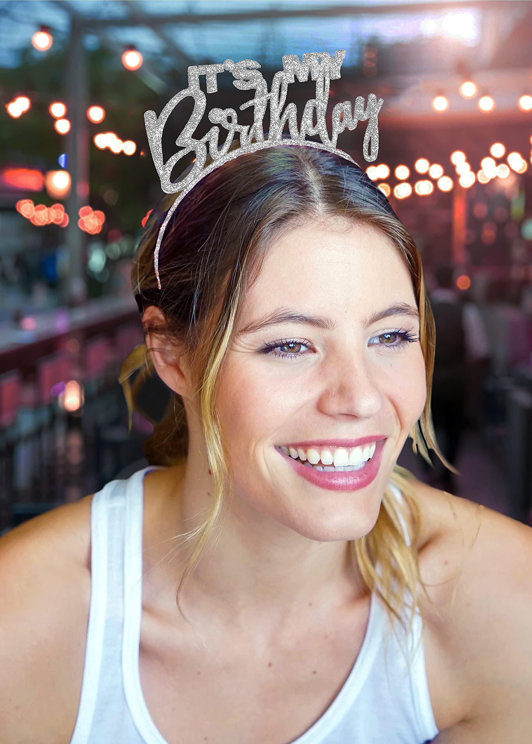 Sparkling Rhinestone Sash & Birthday Tiara Headband Set - Elegant Hair Accessories for Graduation, Bachelorette Party, Birthday Celebrations - Perfect for Weddings, Pageants, and Special Occasion Decorations