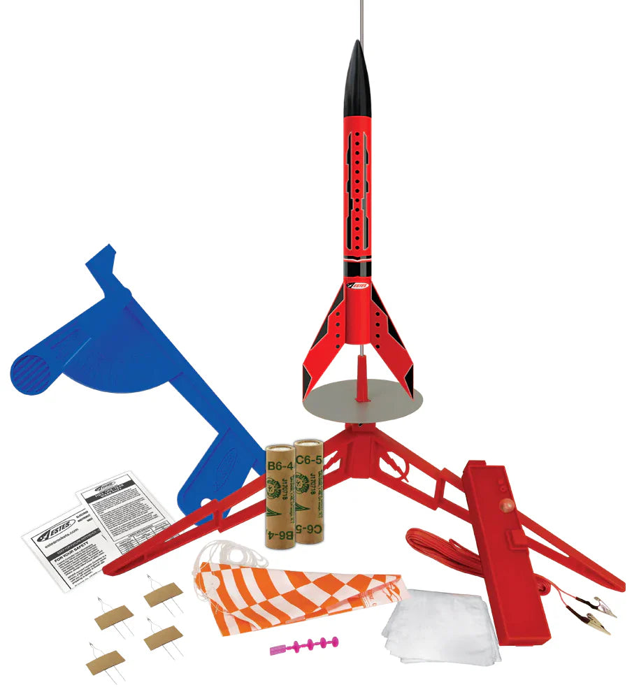 Estes Rocket Science Model Rocket Launch Set for Beginners - Complete Kit with Engines, Launch Controller, Launch Pad & Altitude Tracker (5326) | STEM Educational Toy, Outdoor Science Activity for Kids & Teens | Perfect for School Projects, Birthday Gifts & Family Bonding