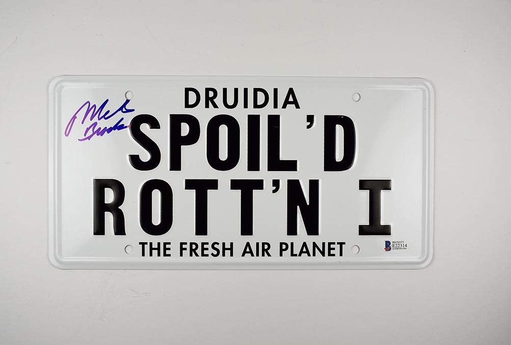 Authentic Mel Brooks Spaceballs Signed License Plate with BAS COA - Certified Collectible for Movie Fans & Sci-Fi Memorabilia