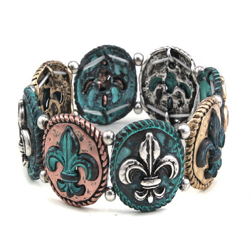 Fleur de Lis Bracelet for Women - Elegant French Symbol Jewelry Gift for Her - Perfect for Parties, Weddings & Everyday Wear