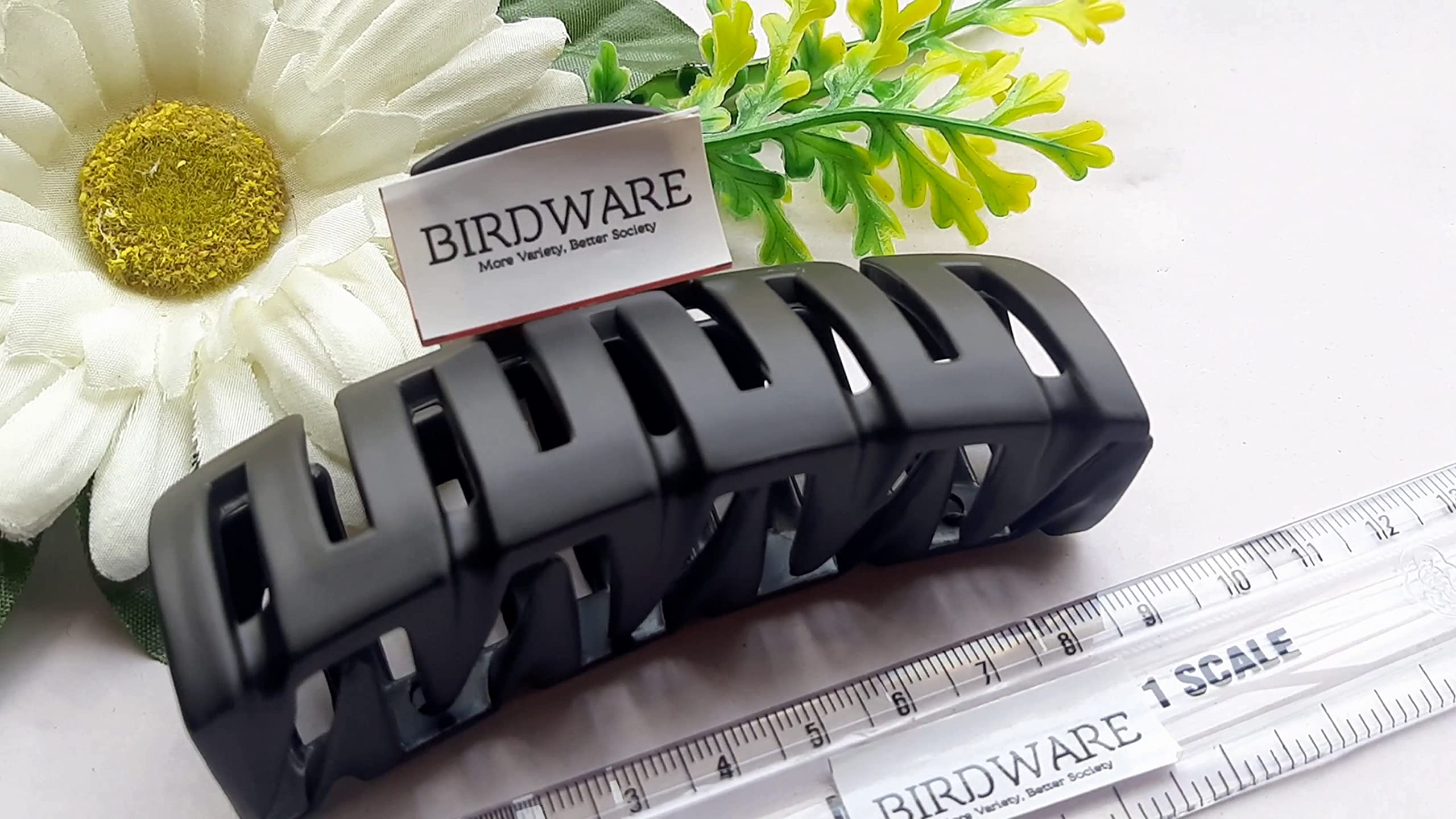 BIRDWARE Large Hair Clips for Women - Colorful Acrylic Butterfly Hair Clips with Stone Details | Hair Claw Clips for Thick Hair | Perfect for Parties, Weddings & Everyday Styling
