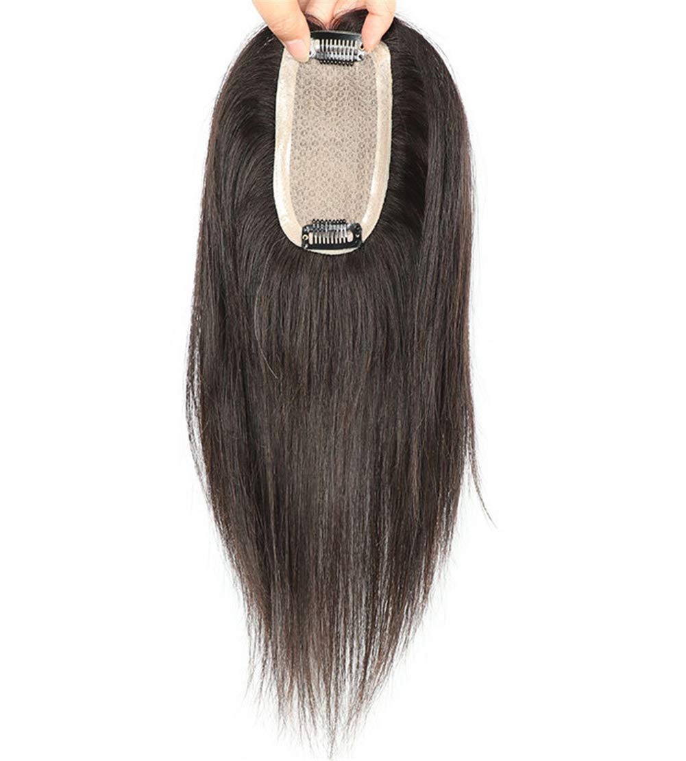 Human Hair Toppers for Women with 2 Clips - 2.4