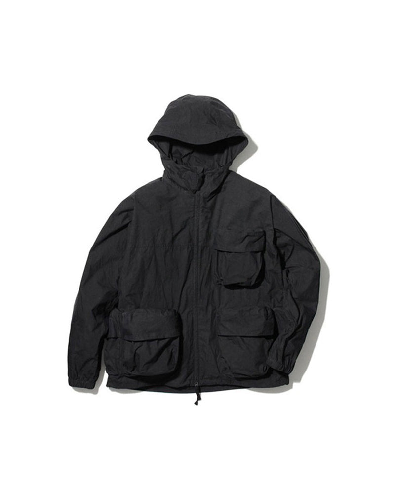 Premium Indigo Cotton/Nylon Parka Jacket for Men & Women - Waterproof, Windproof, Lightweight for Outdoor Hiking, Camping & Winter Wear