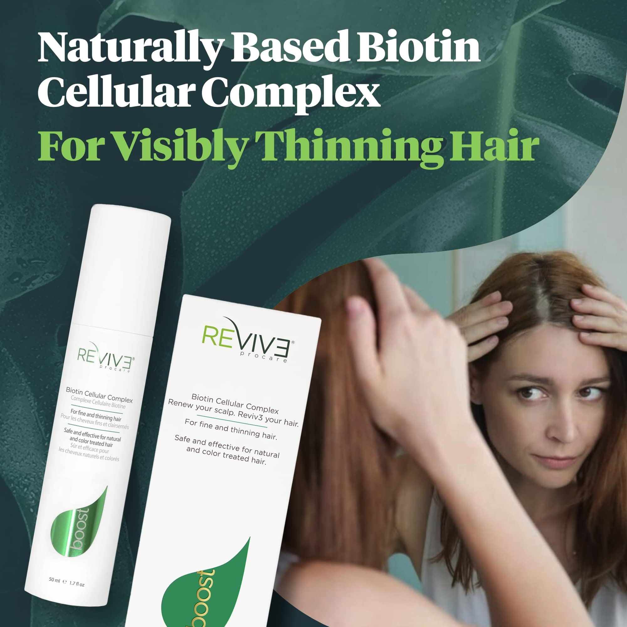 Biotin Hair Growth Serum for Women – Biotin & Keratin Complex for Thinning Hair – UV Protection & Hair Follicle Booster – Natural & Color Treated Hair Care – 1.7 oz | Promotes Stronger, Thicker Hair for Daily Styling & Heat Protection